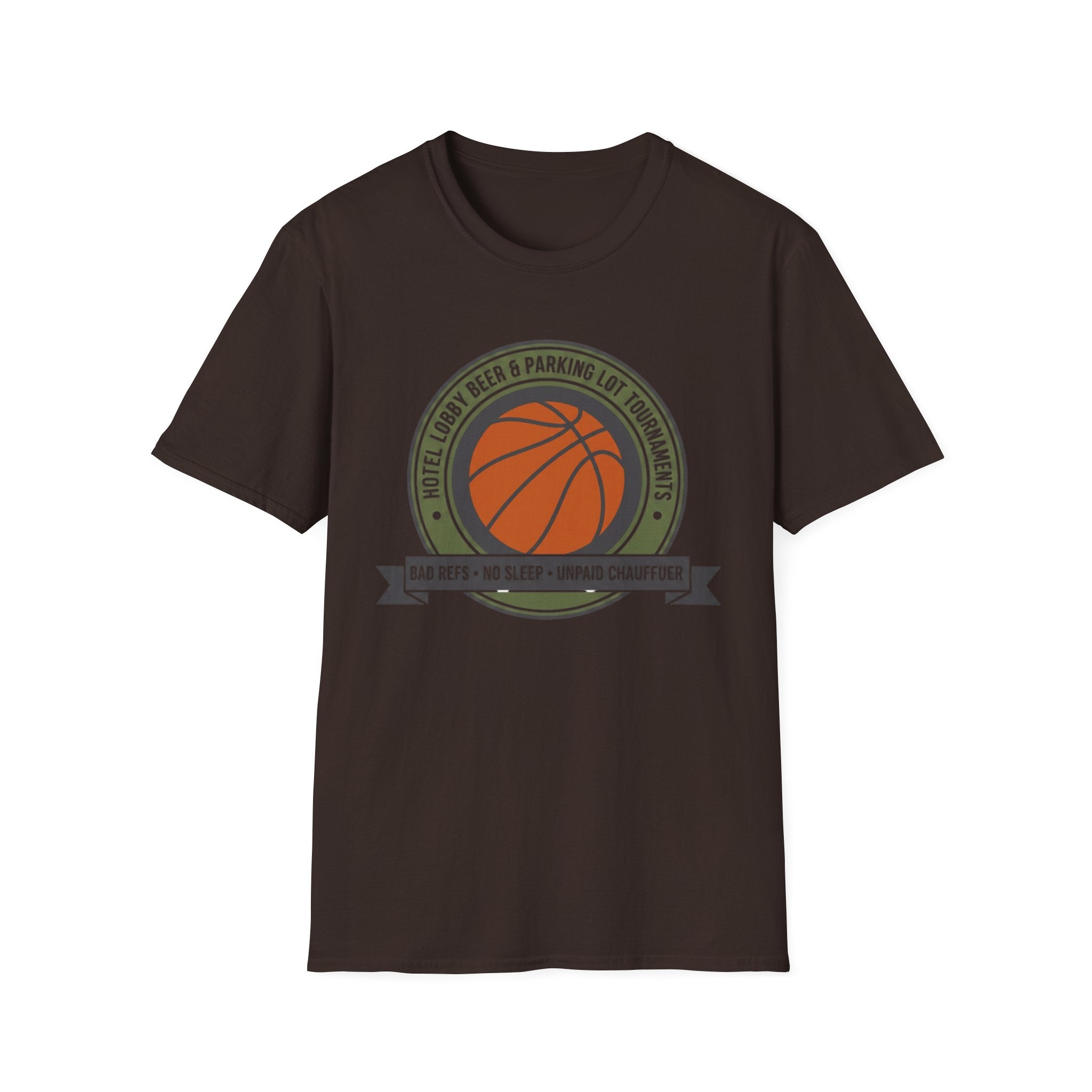 Basketball “Hotel Lobby Beer & Parking Lot Tournaments” T-Shirt