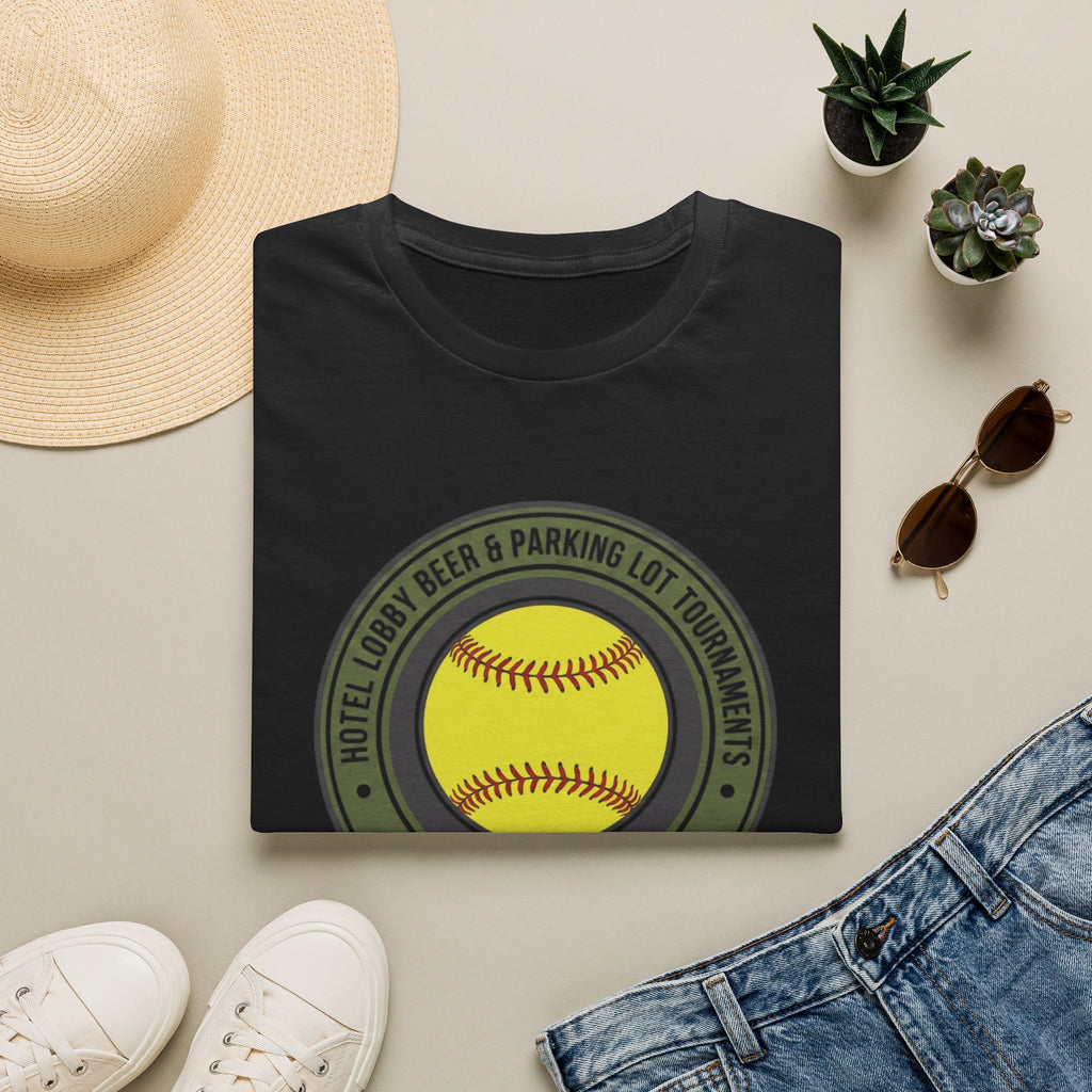 Softball “Hotel Lobby Beer & Parking Lot Tournaments” T-Shirt