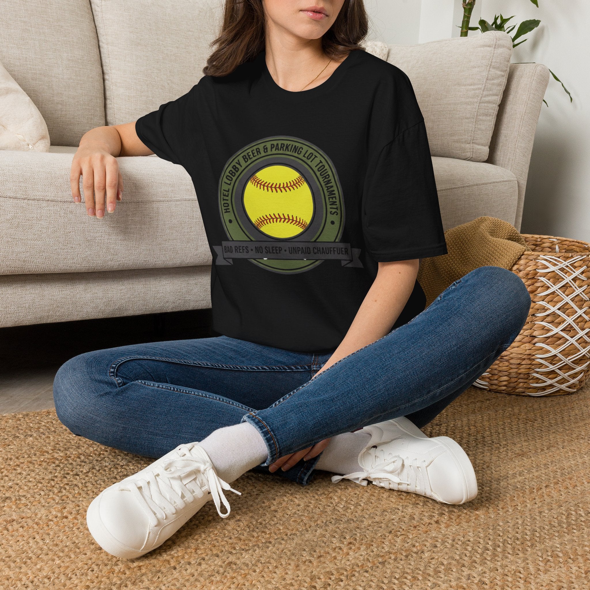 Softball “Hotel Lobby Beer & Parking Lot Tournaments” T-Shirt