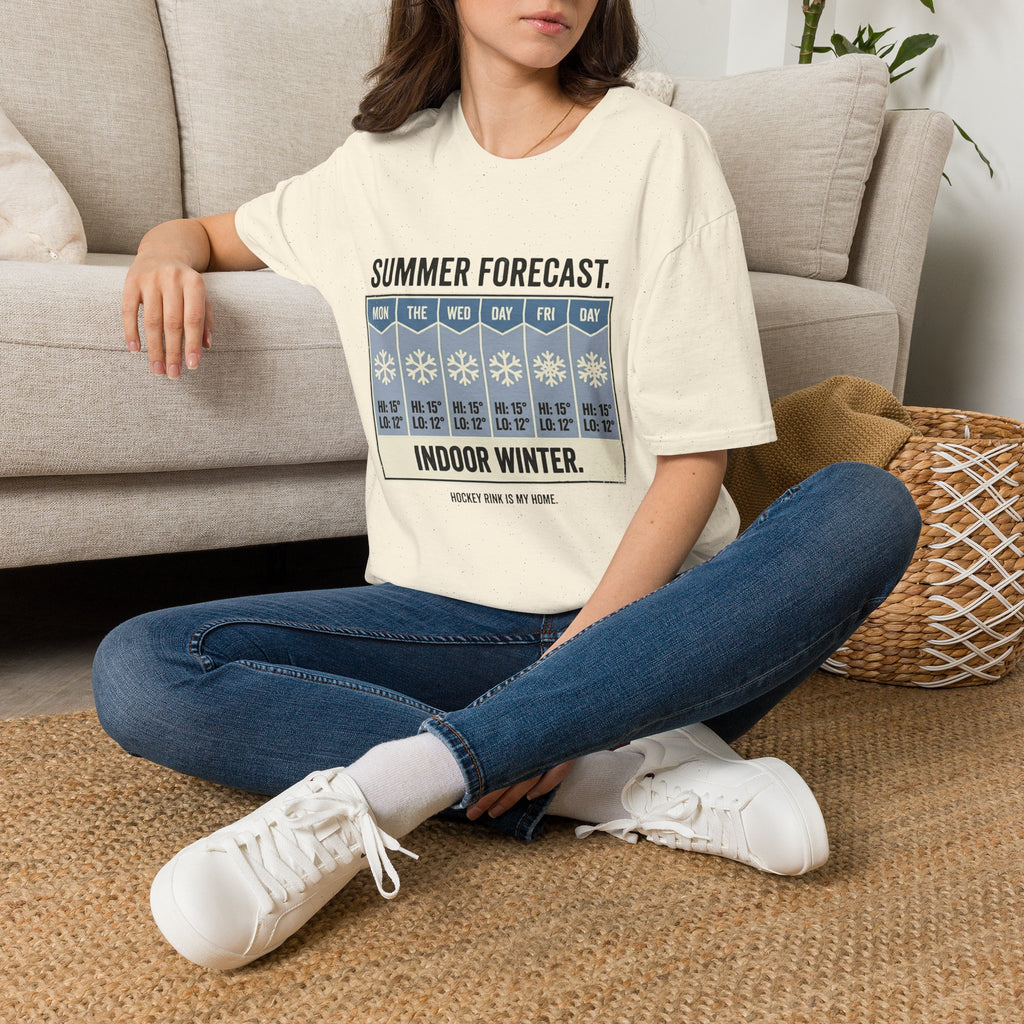 "Summer Forecast: Indoor Winter" Hockey T-Shirt