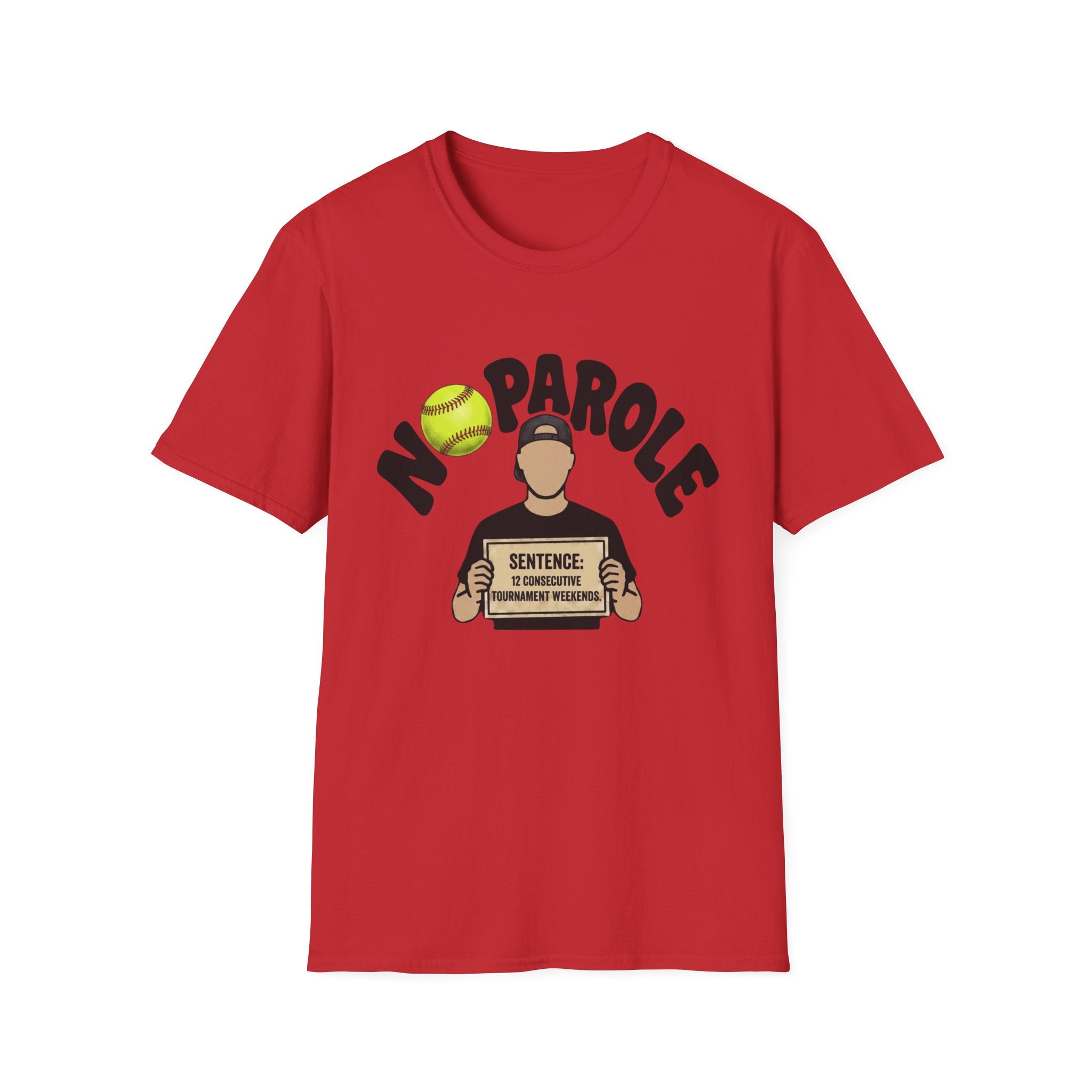 No Parole Softball T-Shirt