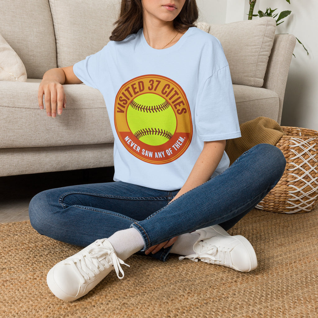Visited 37 Cities Baseball T-Shirt
