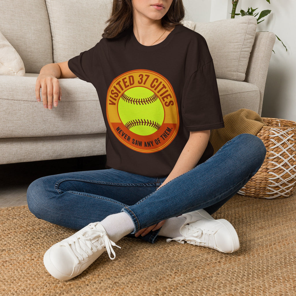 Visited 37 Cities Baseball T-Shirt