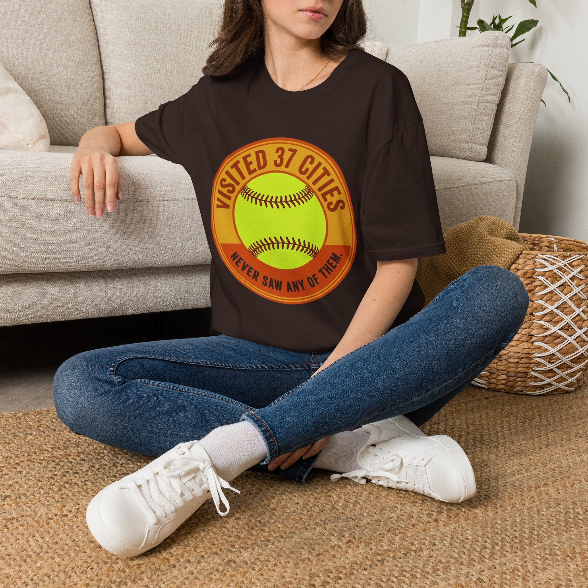 Visited 37 Cities Baseball T-Shirt