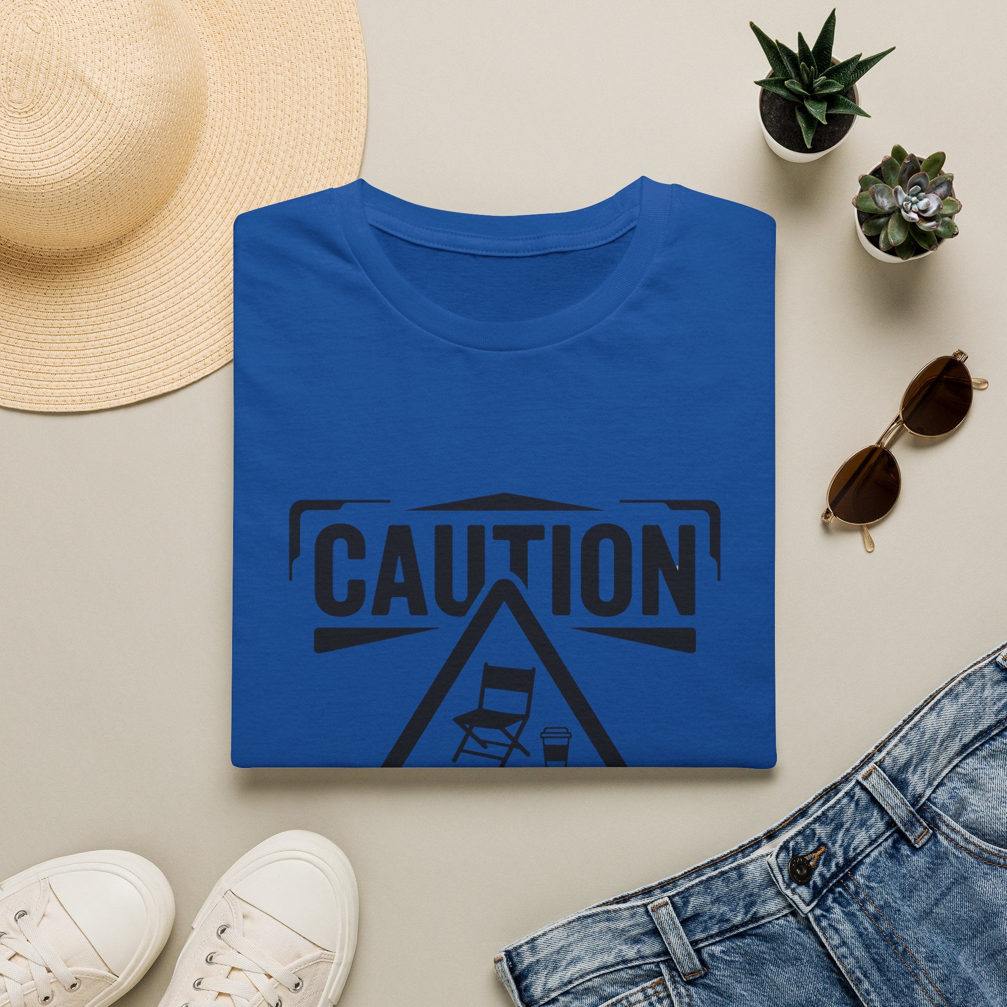 "Caution: May Discuss Soccer Schedules Without Warning" T-Shirt