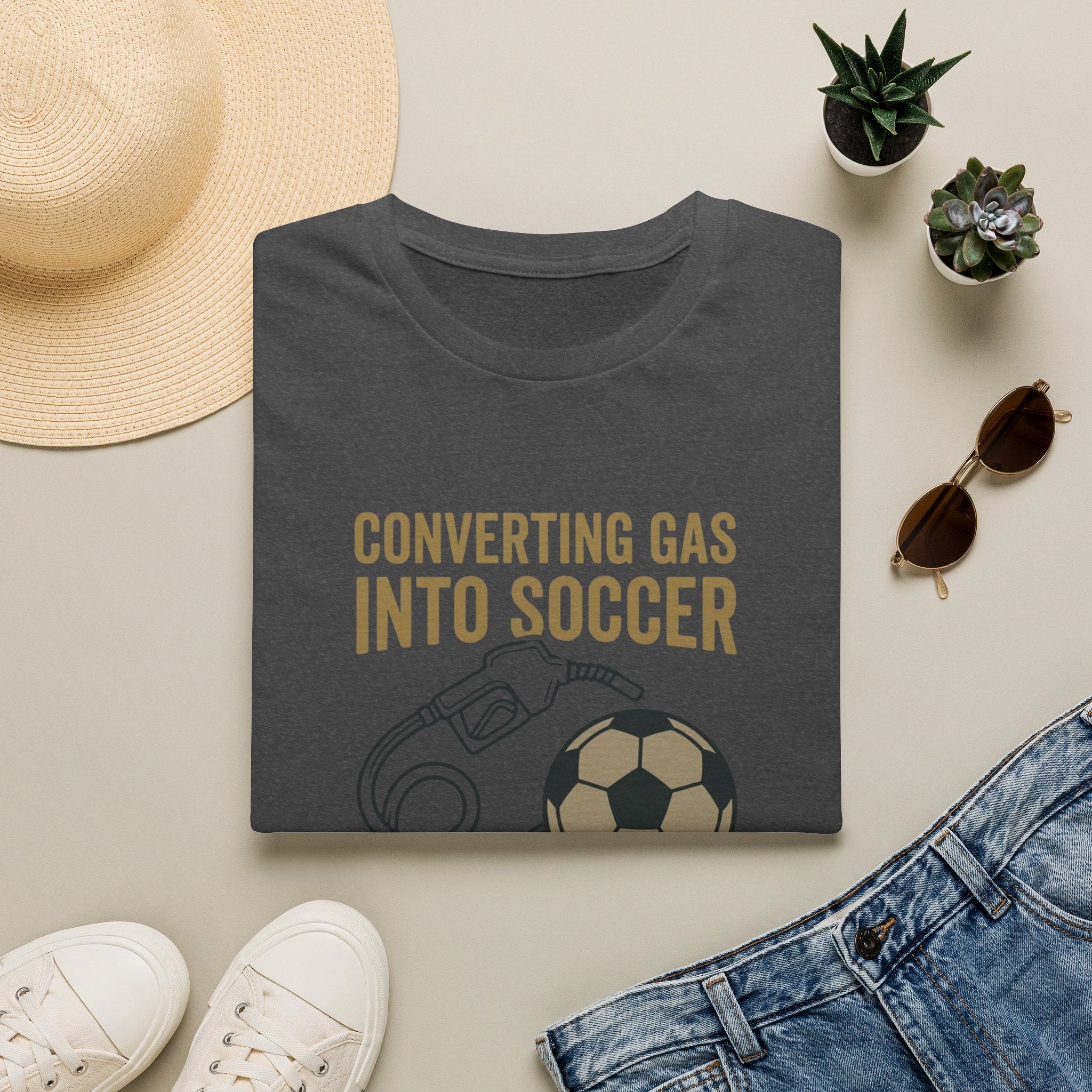 Converting Gas Into Soccer T-Shirt