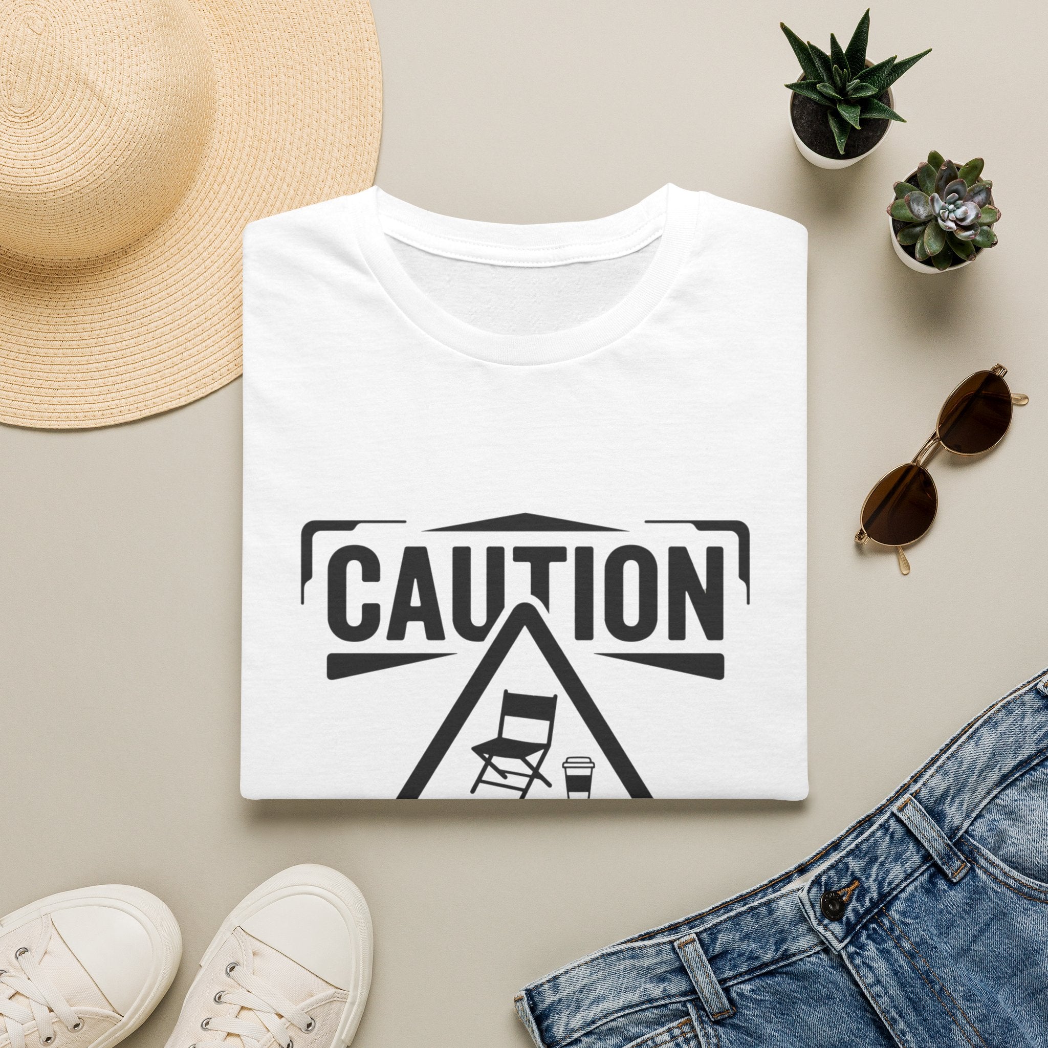 "Caution: May Discuss Soccer Schedules Without Warning" T-Shirt