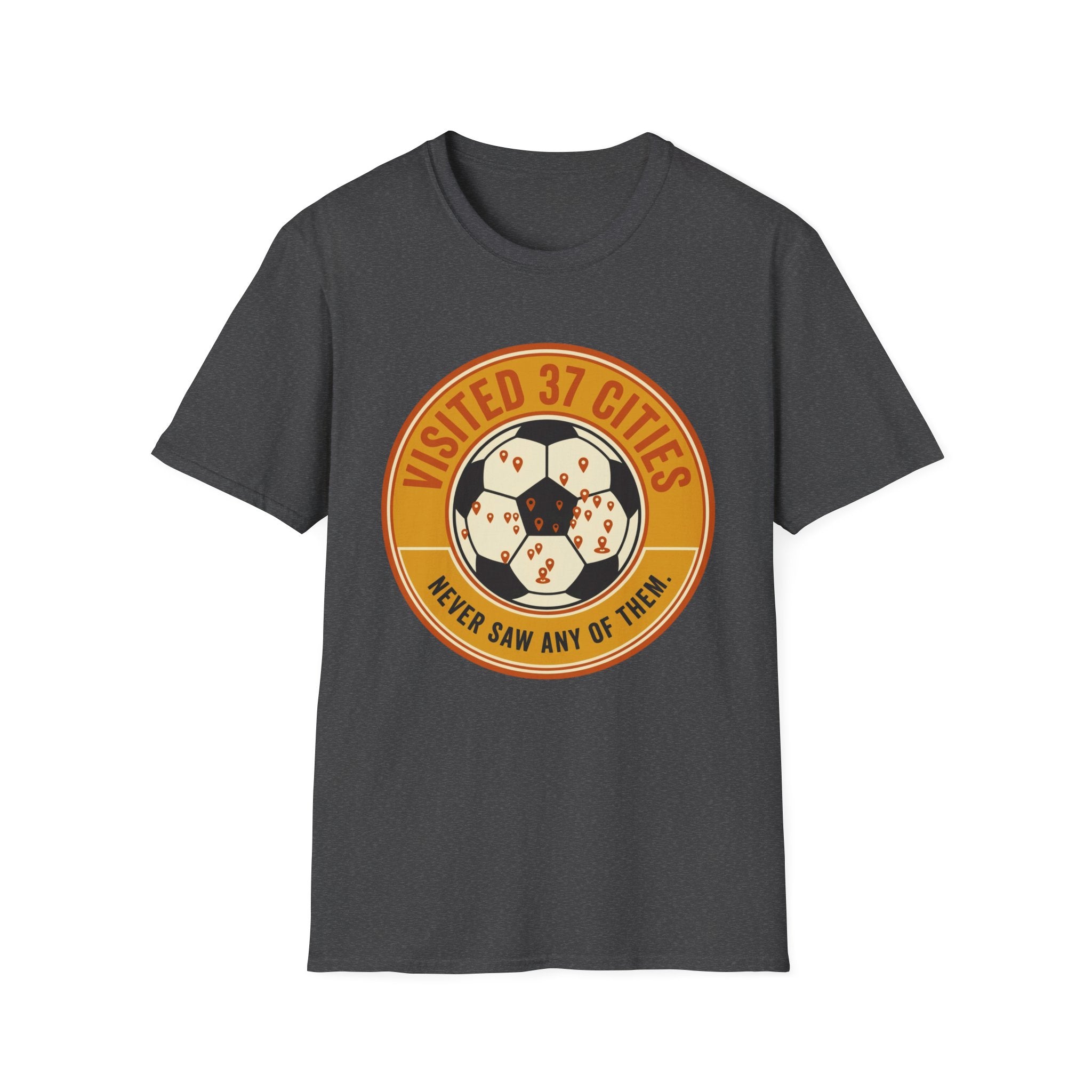 Visited 37 Cities Soccer T-Shirt