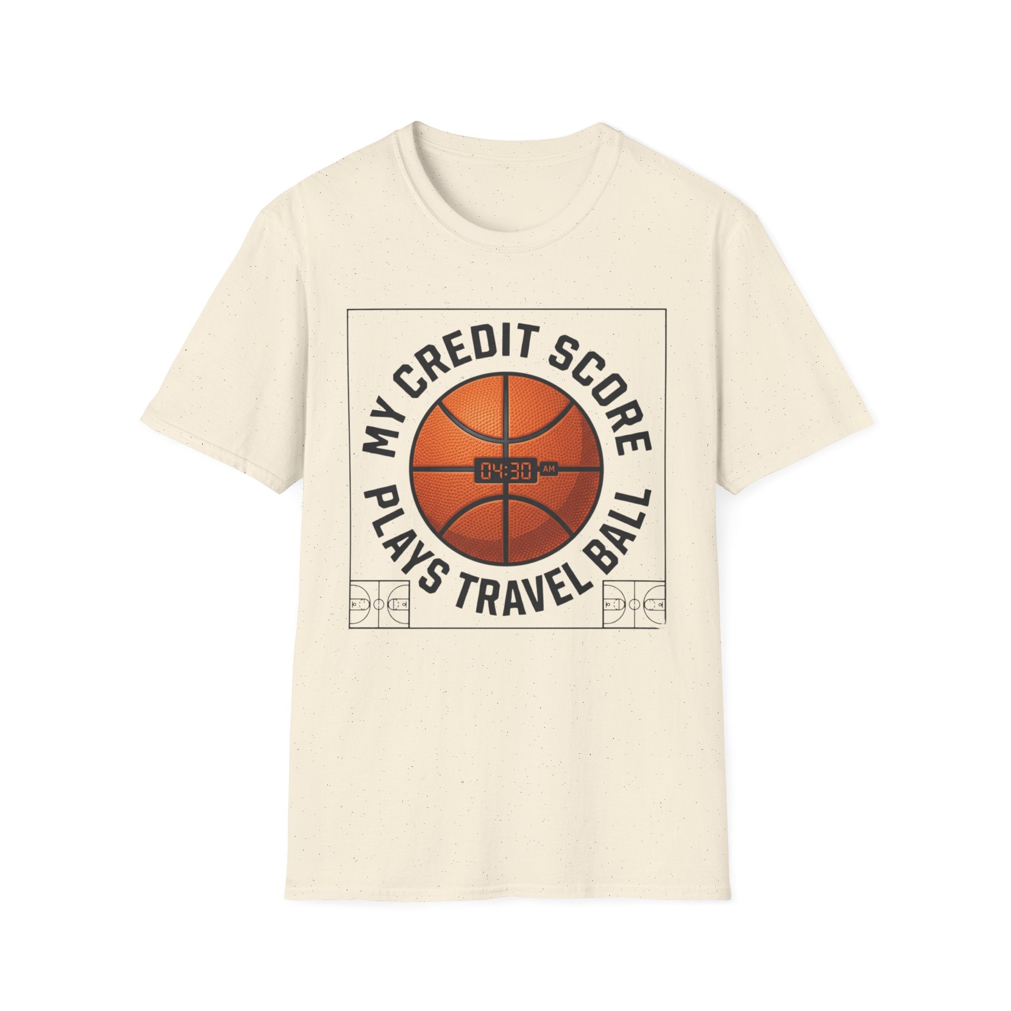 Basketball 'My Credit Score Plays Travel Ball' T-Shirt