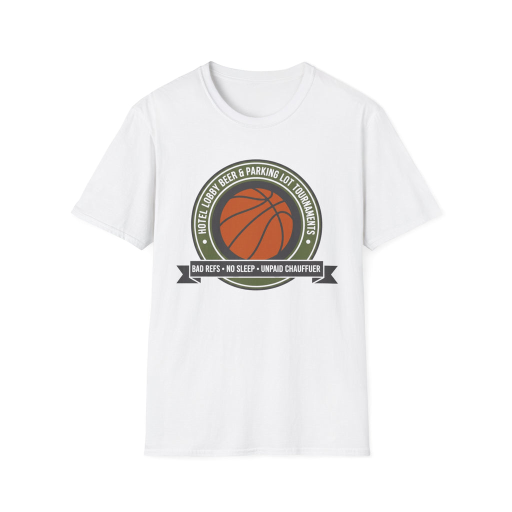 Basketball “Hotel Lobby Beer & Parking Lot Tournaments” T-Shirt