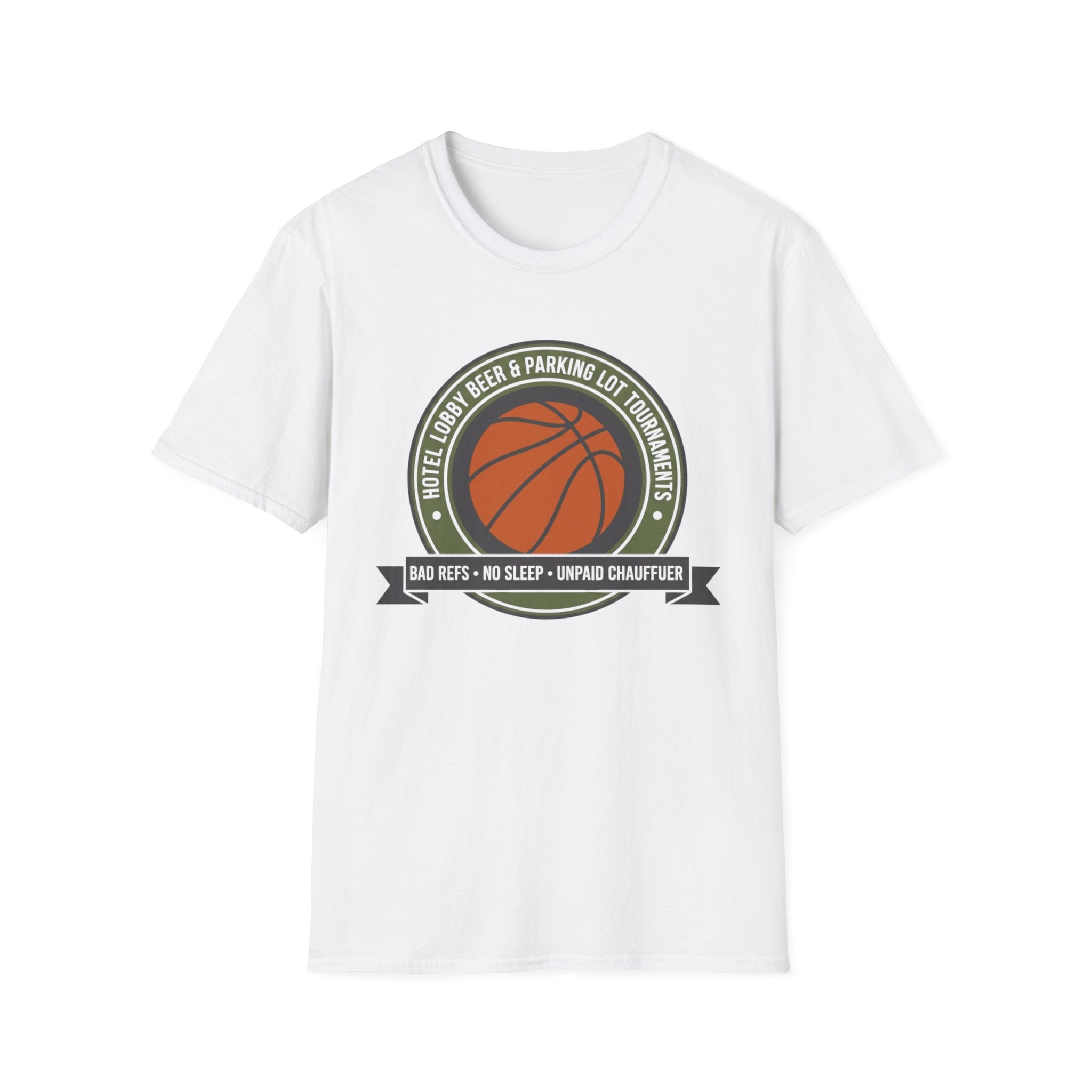 Basketball “Hotel Lobby Beer & Parking Lot Tournaments” T-Shirt