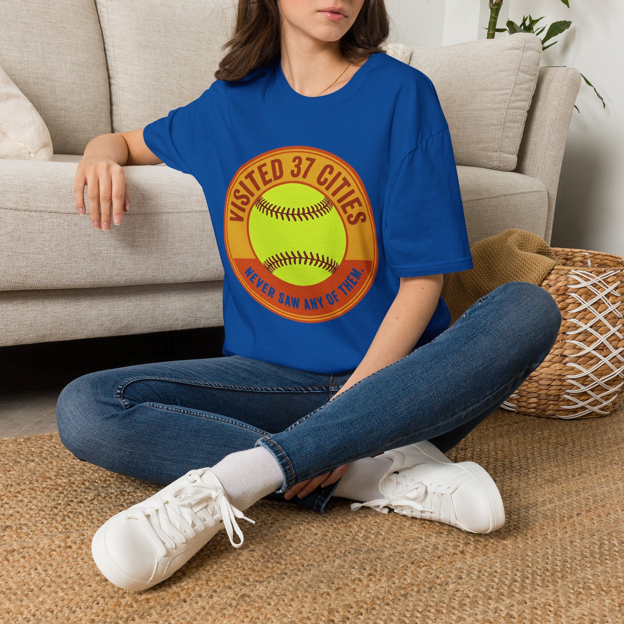 Visited 37 Cities Baseball T-Shirt