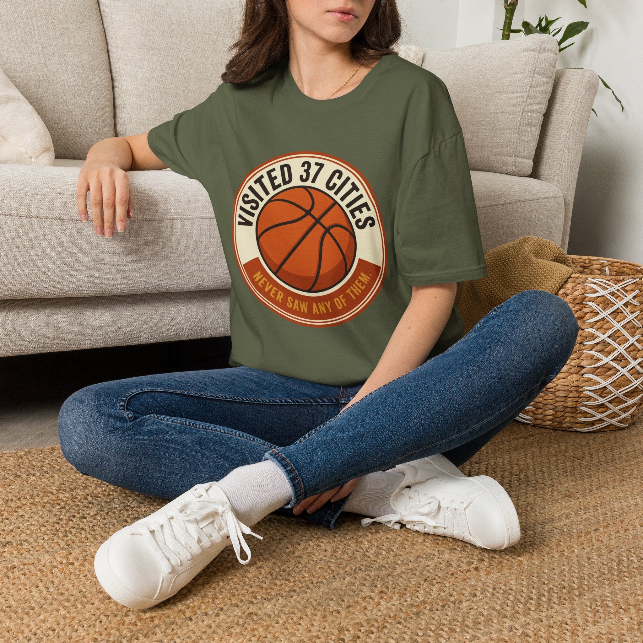 Visited 37 Cities, Basketball T-Shirt
