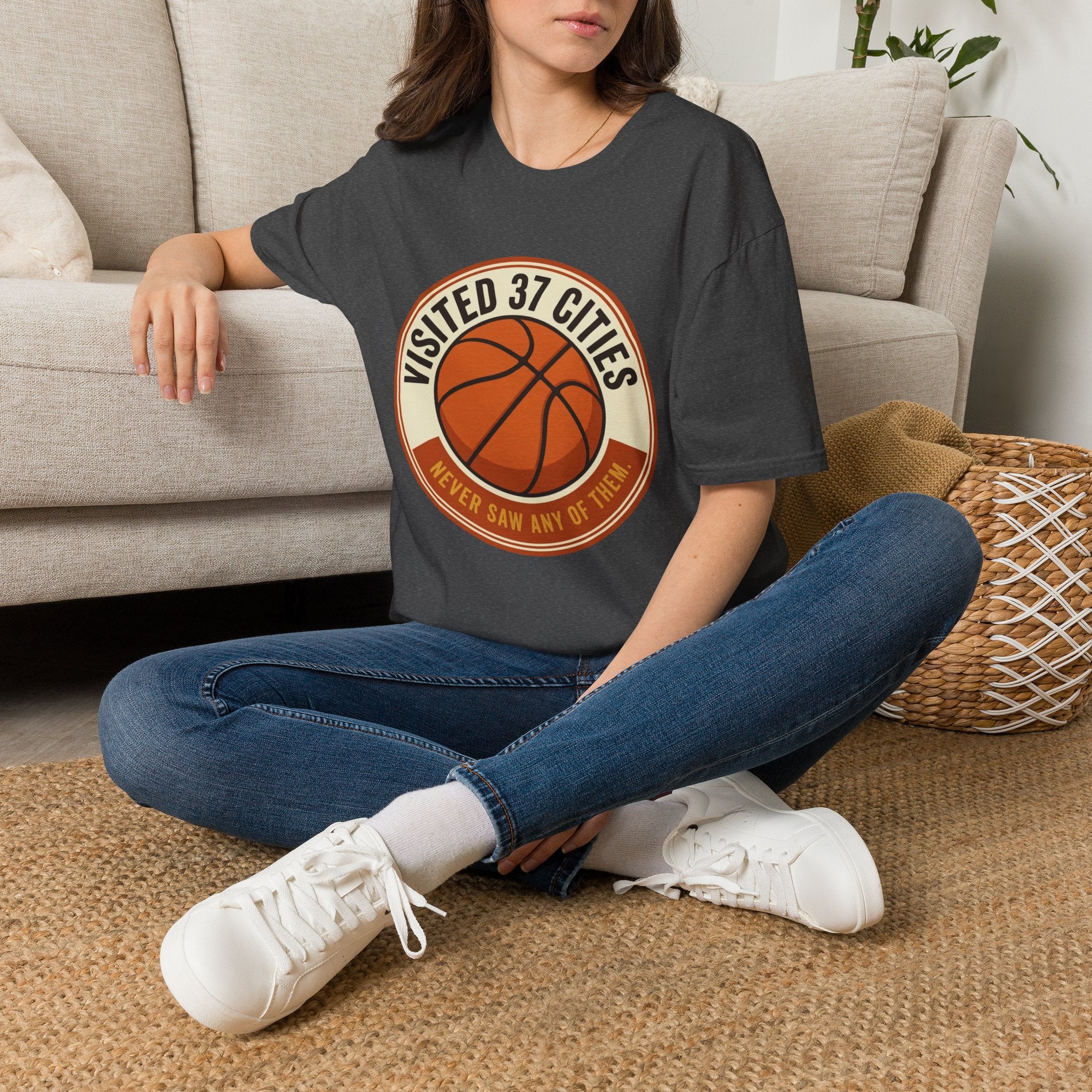 Visited 37 Cities, Basketball T-Shirt