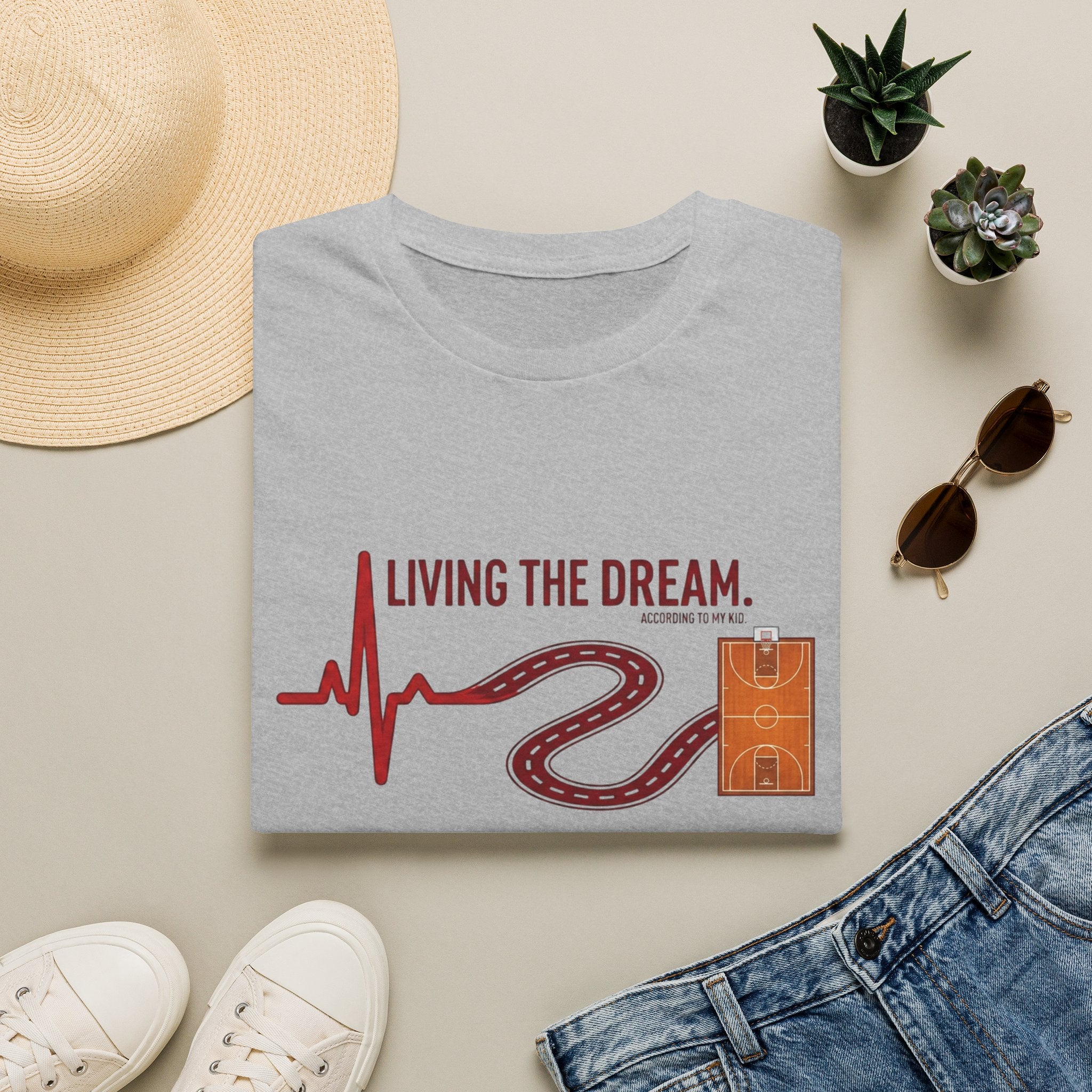 "Living the Dream" Basketball T-Shirt
