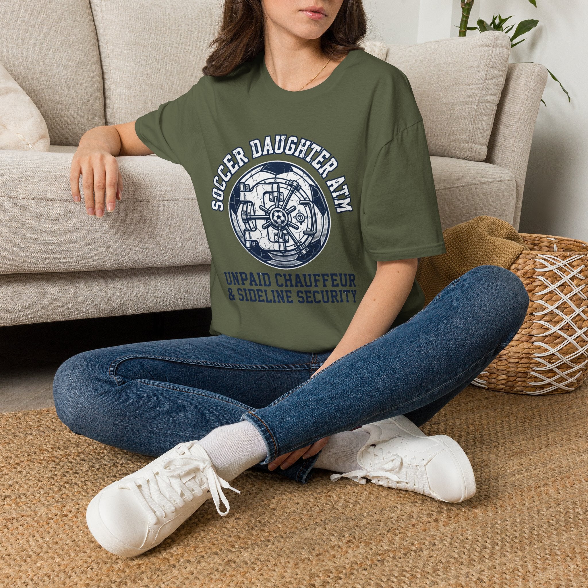 Soccer Daughter Army T‑Shirt
