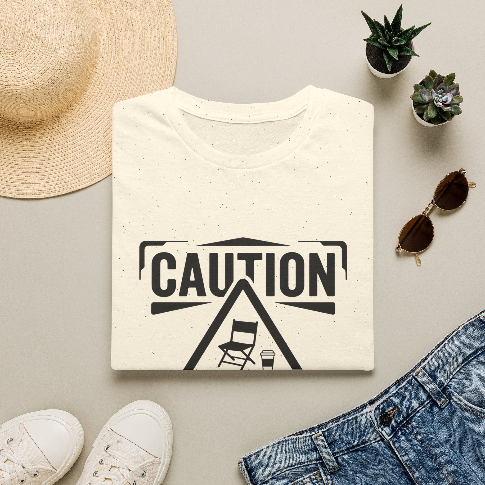 "Caution: May Discuss Soccer Schedules Without Warning" T-Shirt
