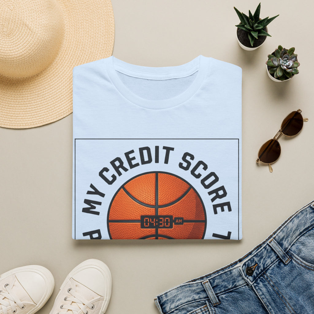 Basketball 'My Credit Score Plays Travel Ball' T-Shirt