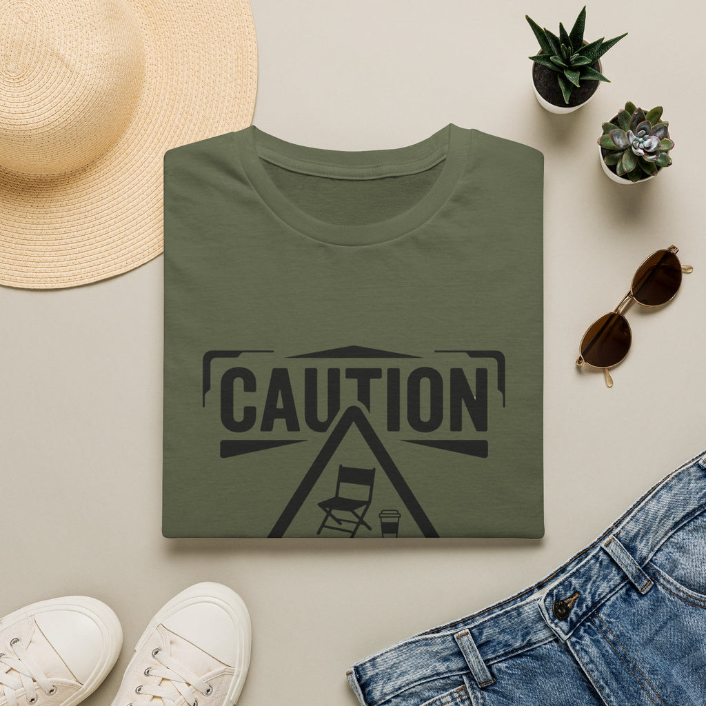 "Caution: May Discuss Soccer Schedules Without Warning" T-Shirt