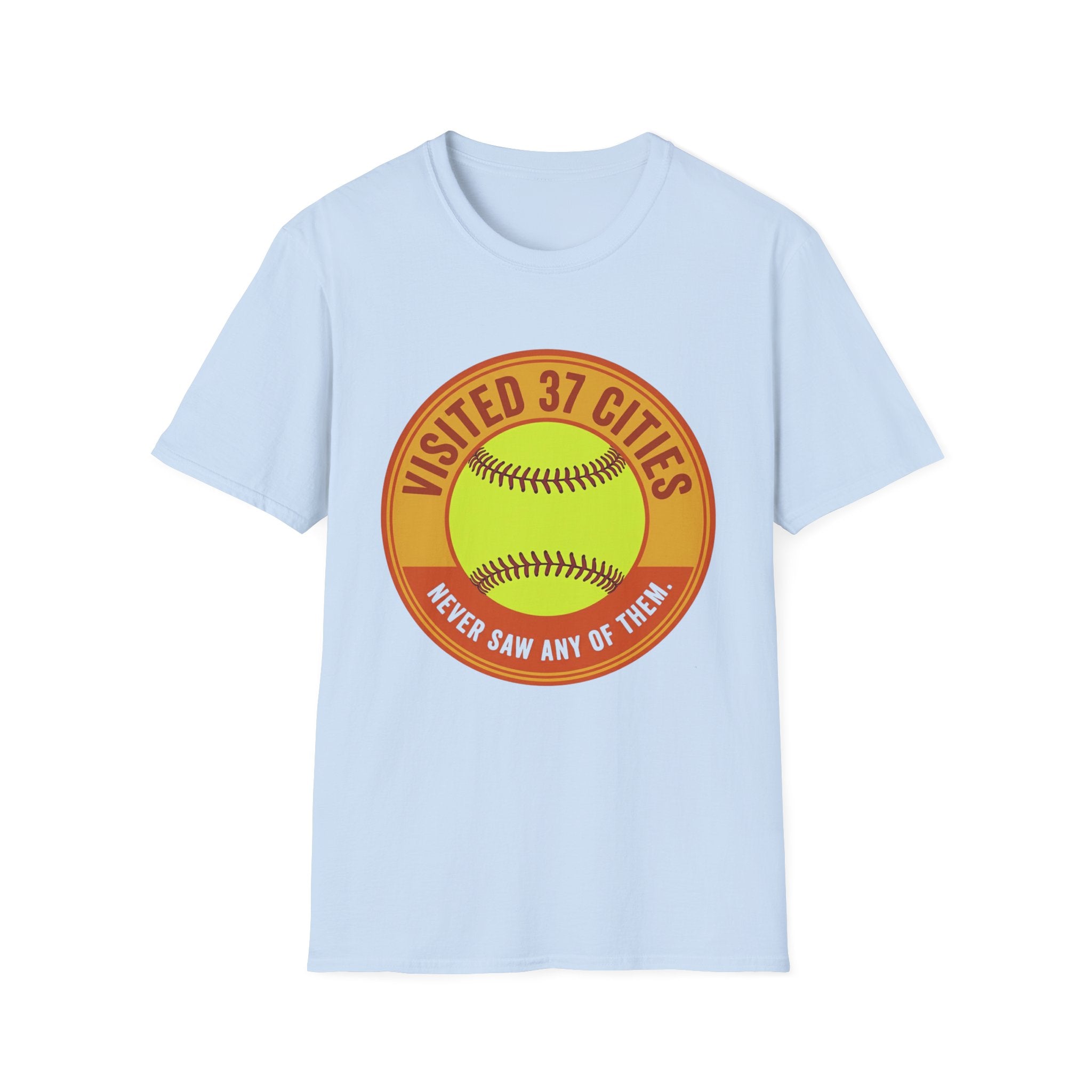 Visited 37 Cities Baseball T-Shirt