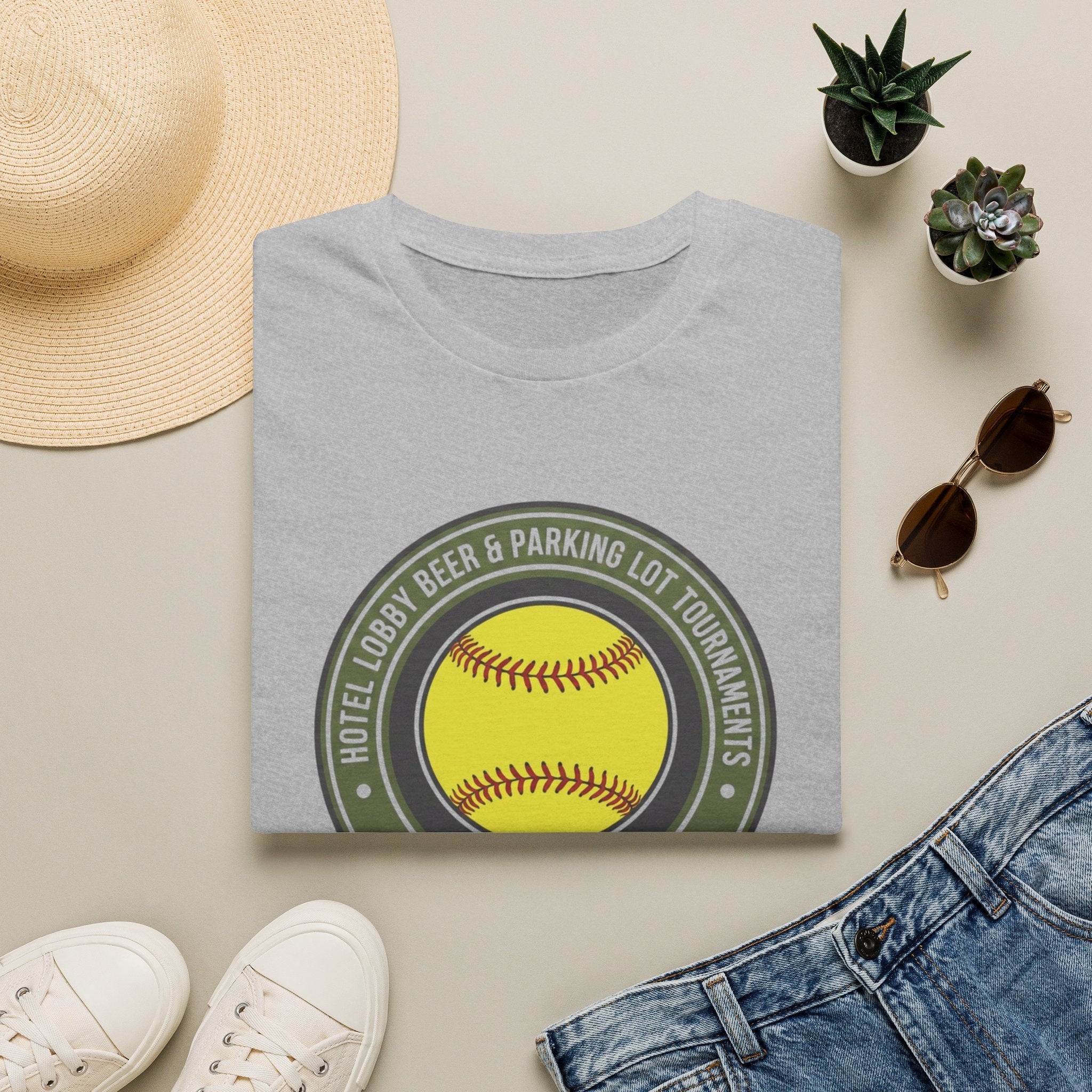 Softball “Hotel Lobby Beer & Parking Lot Tournaments” T-Shirt