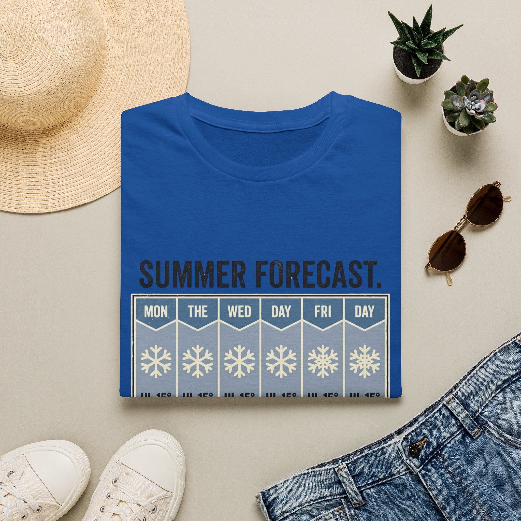 "Summer Forecast: Indoor Winter" Hockey T-Shirt