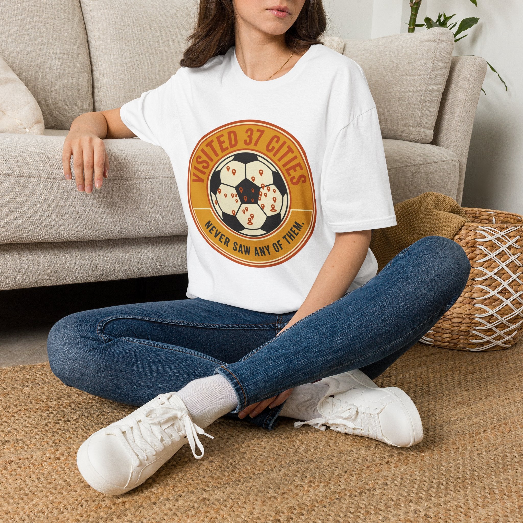 Visited 37 Cities Soccer T-Shirt