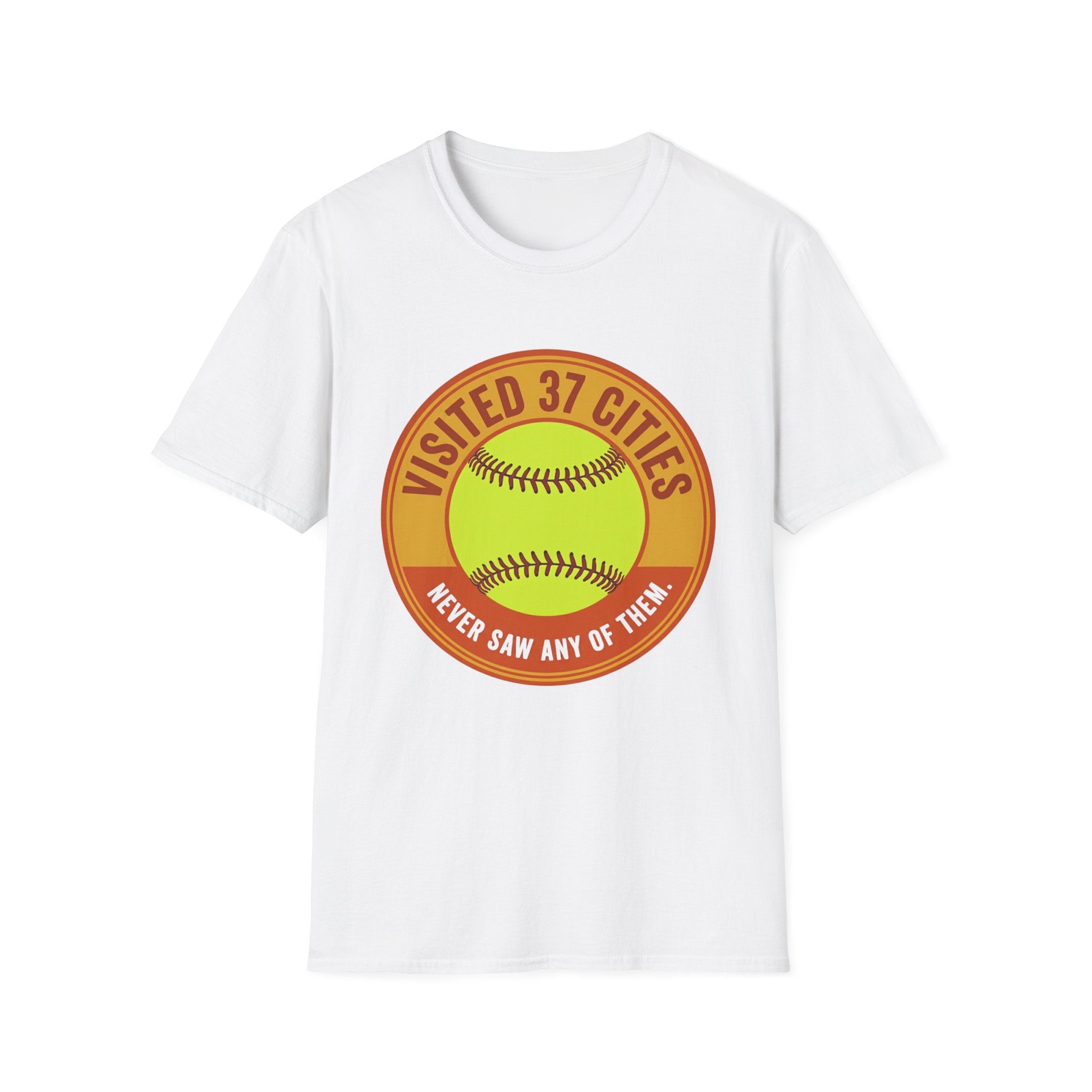 Visited 37 Cities Baseball T-Shirt