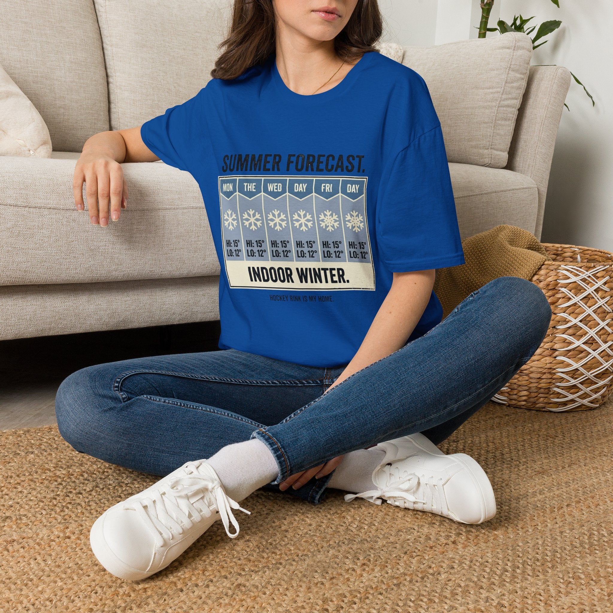 "Summer Forecast: Indoor Winter" Hockey T-Shirt