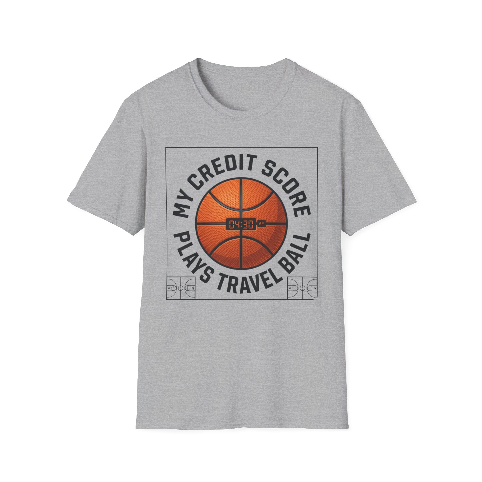 Basketball 'My Credit Score Plays Travel Ball' T-Shirt