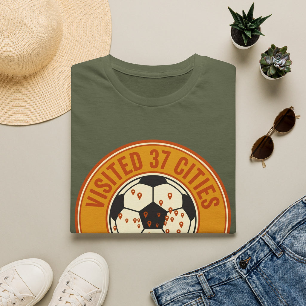 Visited 37 Cities Soccer T-Shirt