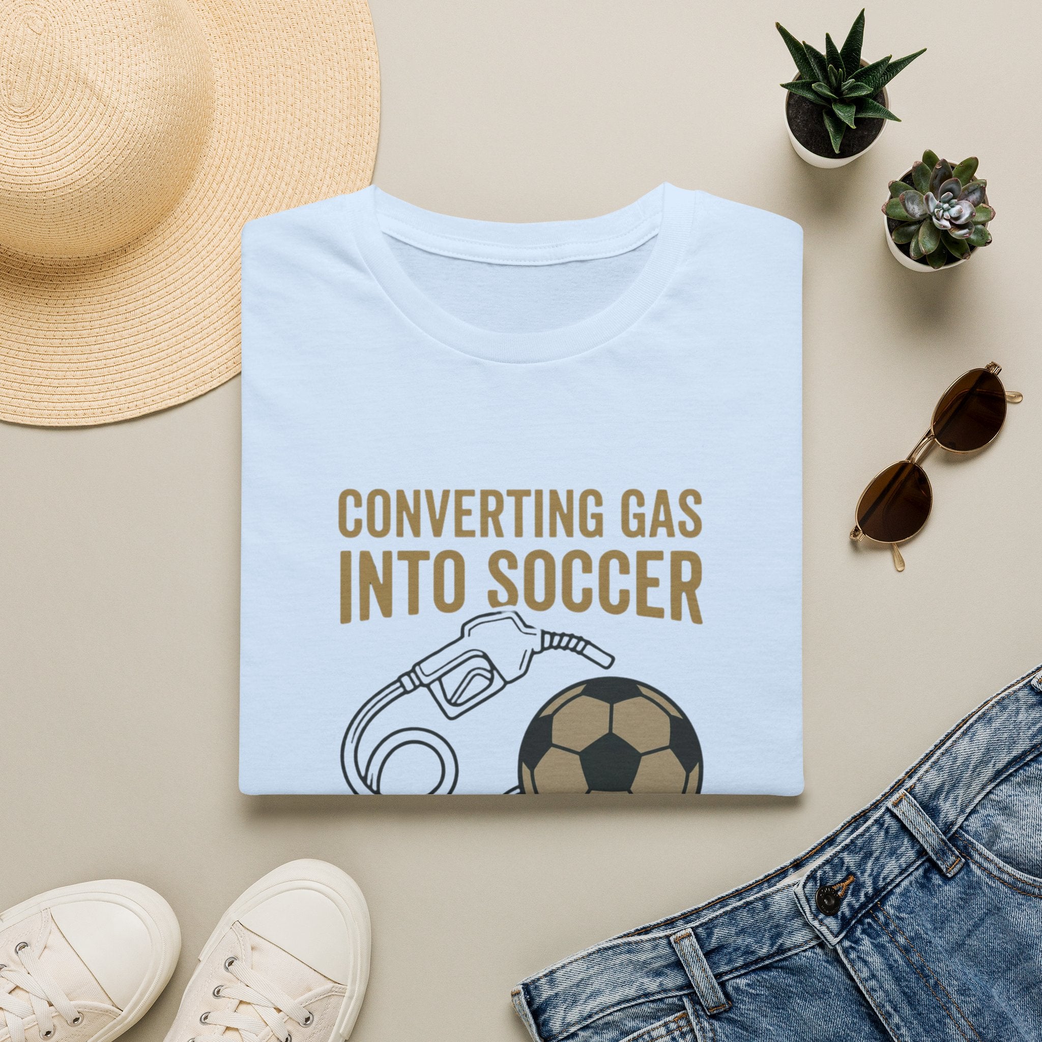 Converting Gas Into Soccer T-Shirt