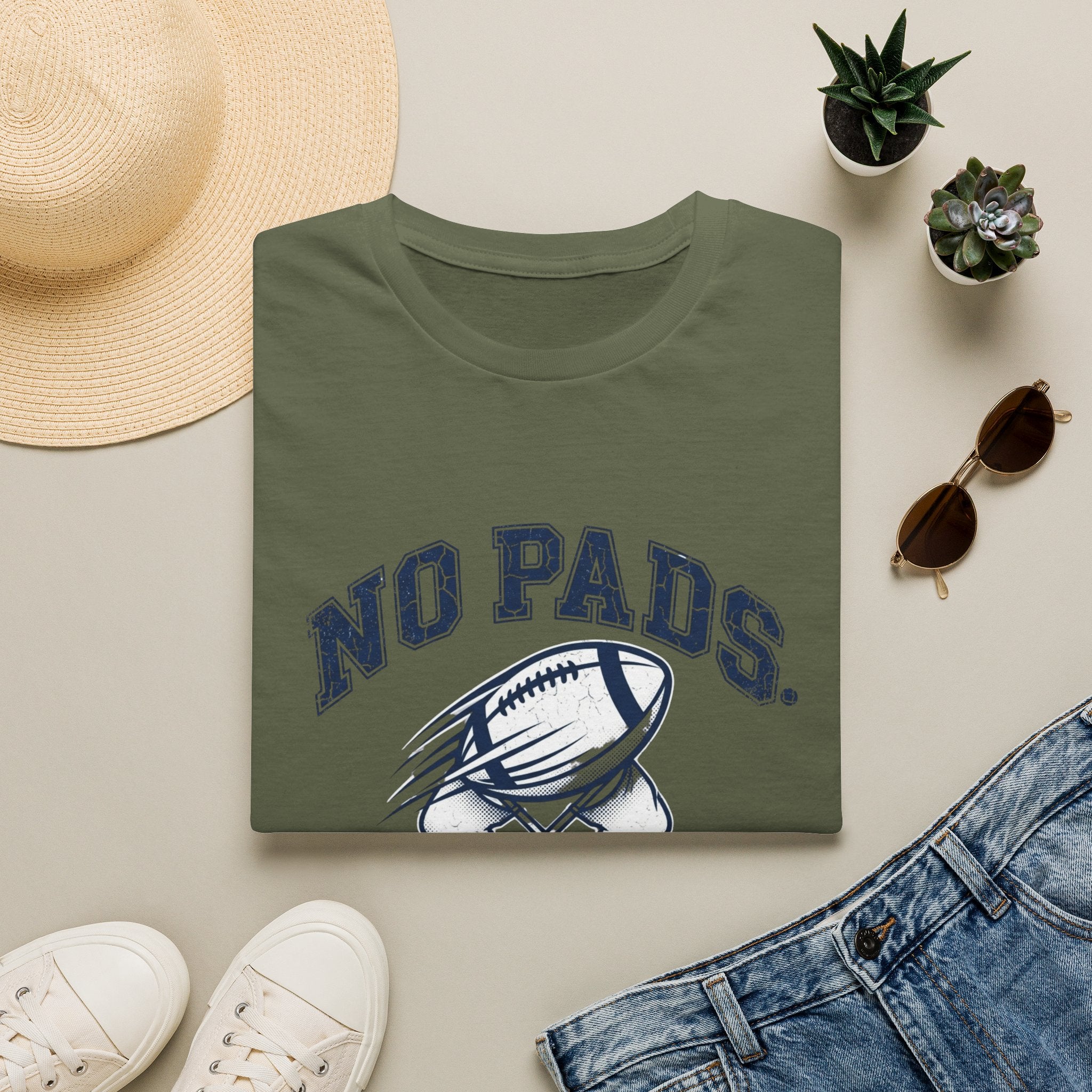 No Pads No Problem Football T-Shirt