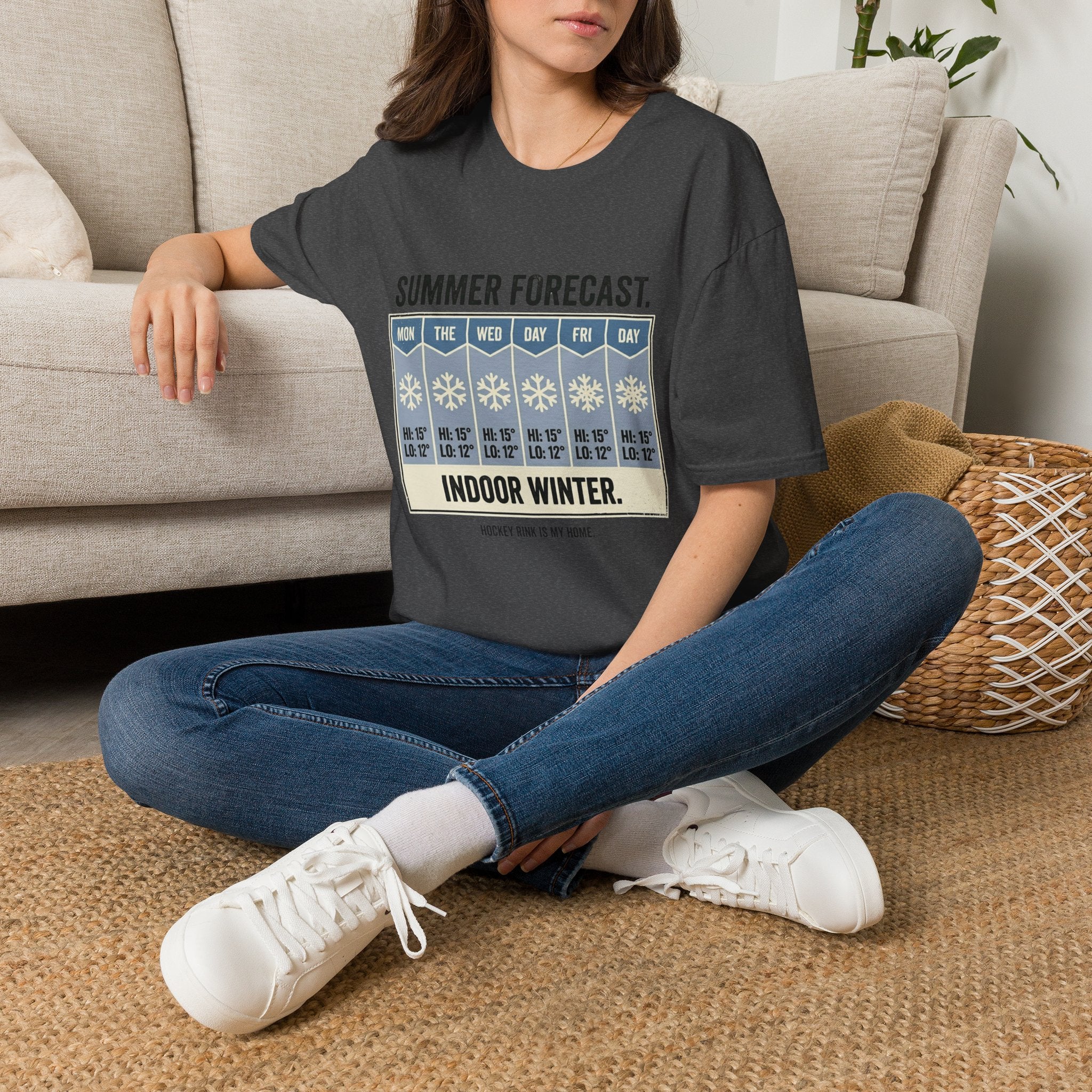 "Summer Forecast: Indoor Winter" Hockey T-Shirt