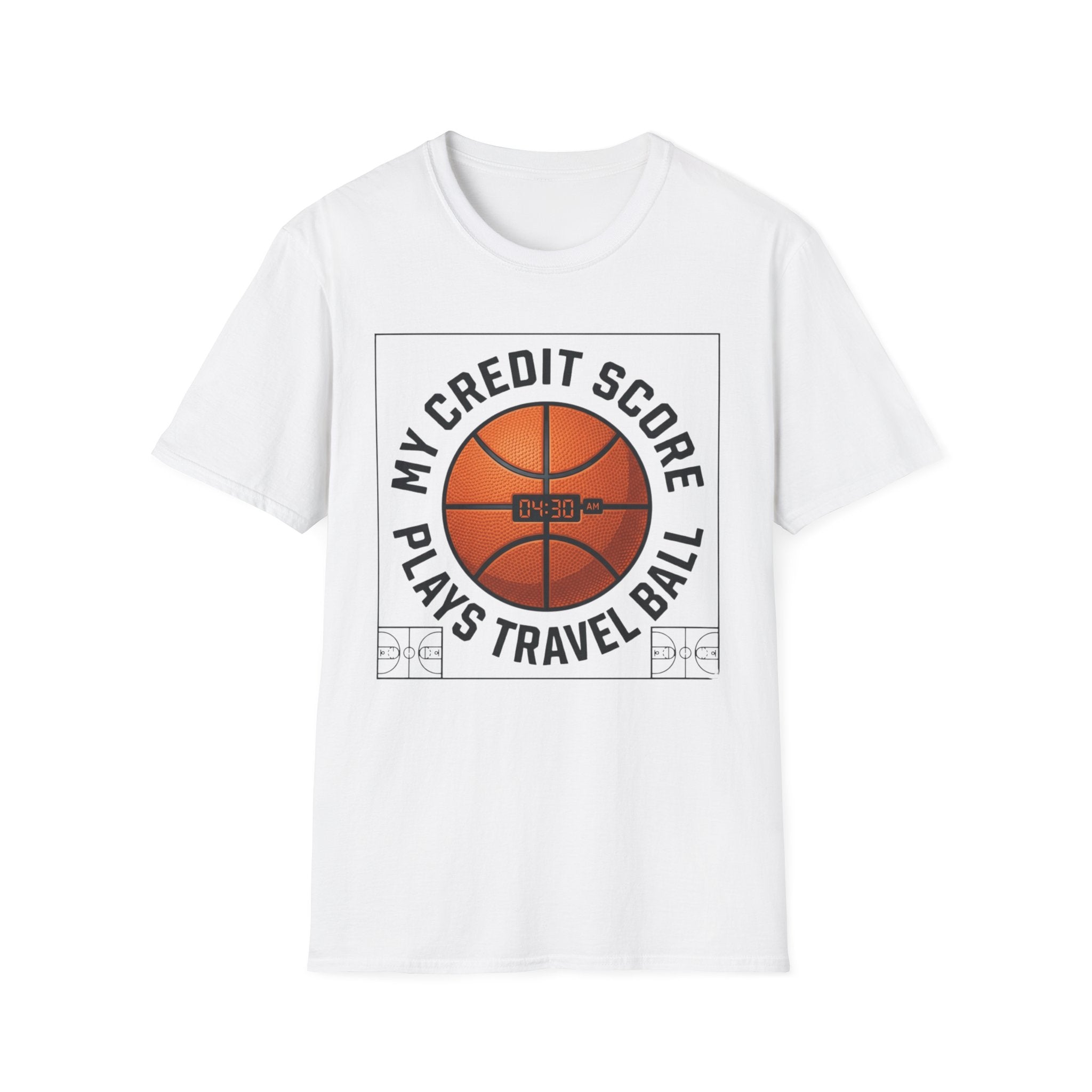 Basketball 'My Credit Score Plays Travel Ball' T-Shirt