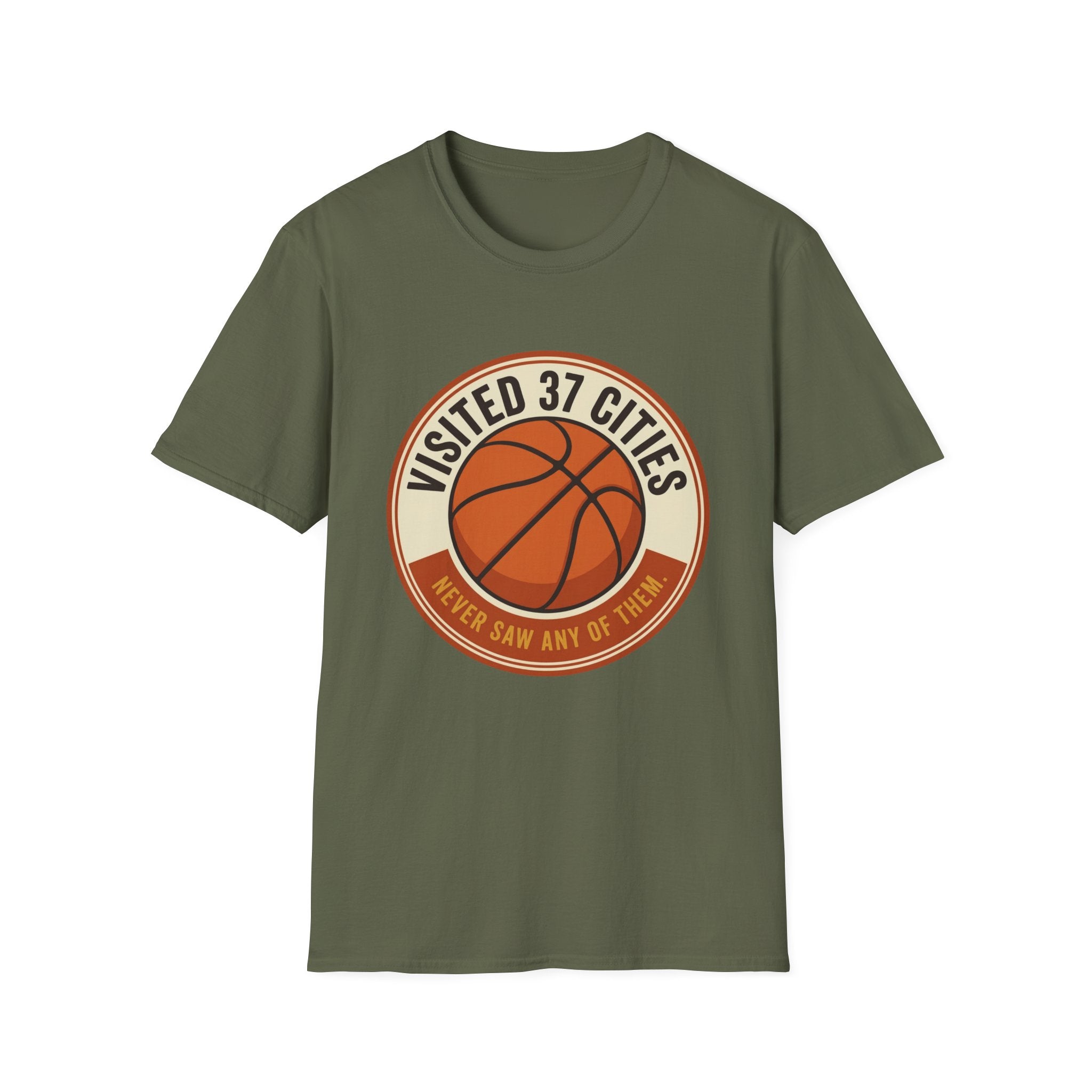 Visited 37 Cities, Basketball T-Shirt