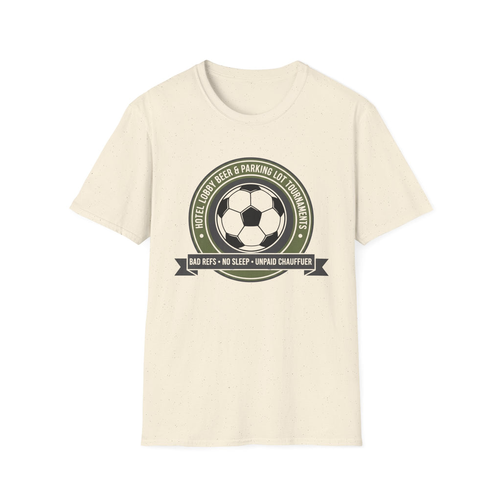Hotel Lobby Beer & Parking Lot Tournaments Soccer T-Shirt