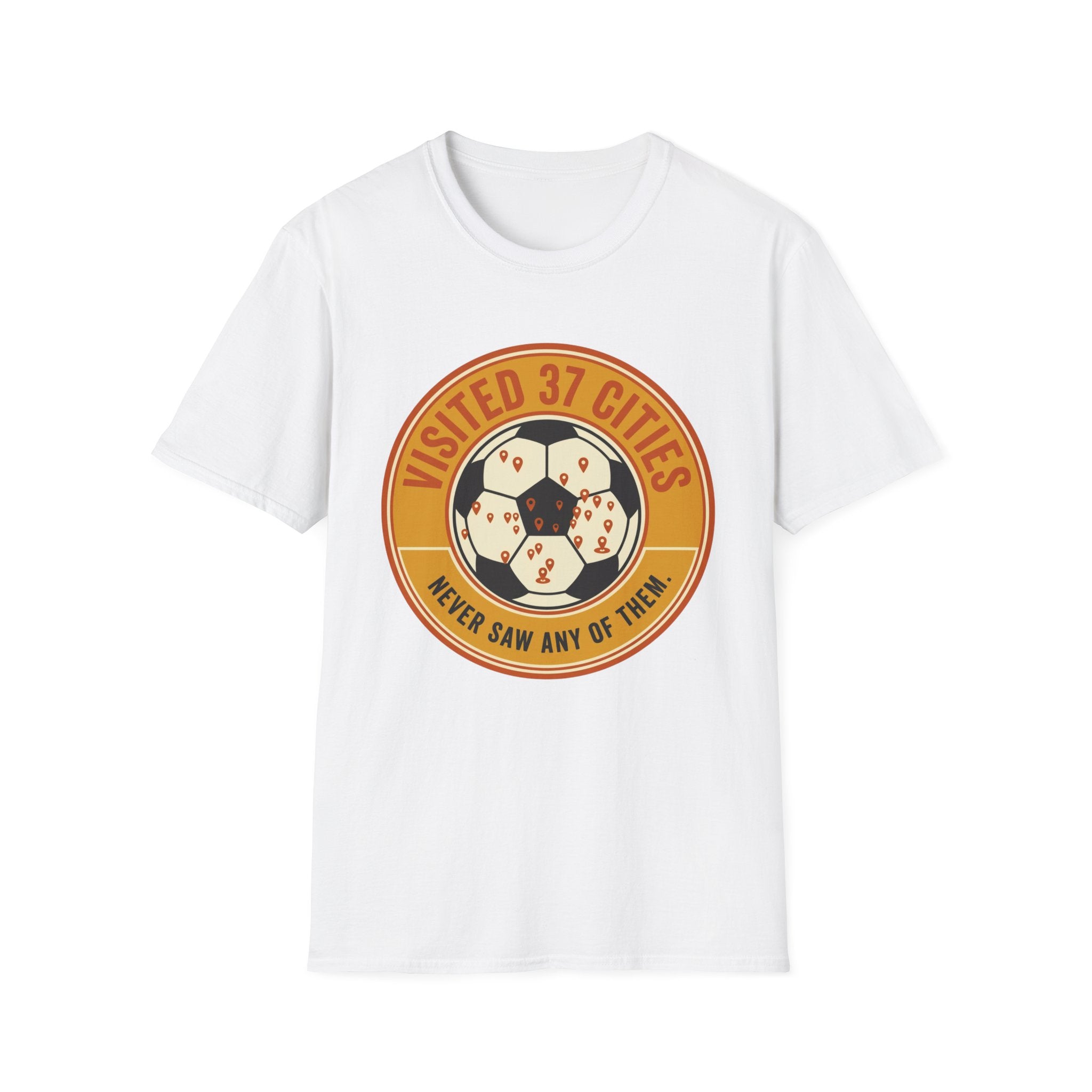 Visited 37 Cities Soccer T-Shirt