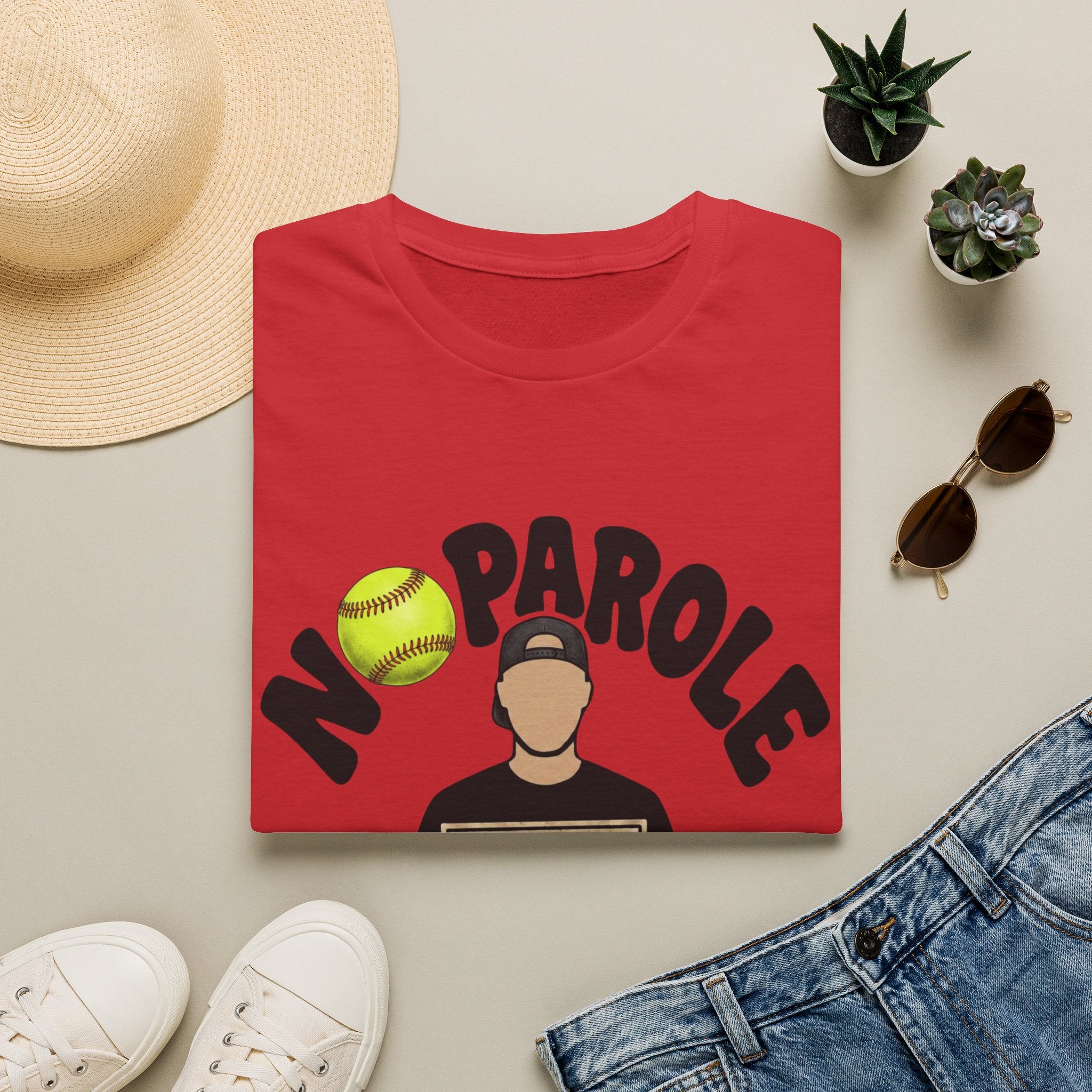 No Parole Softball T-Shirt