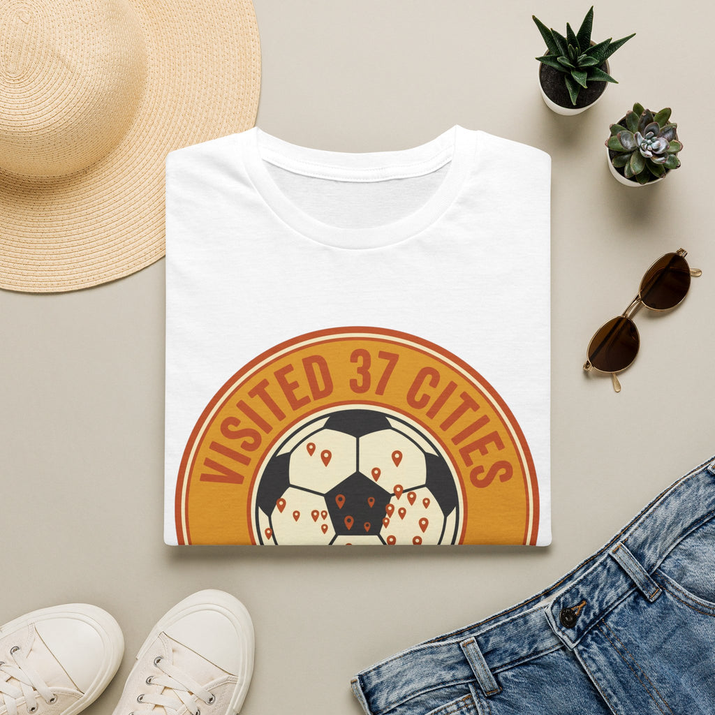 Visited 37 Cities Soccer T-Shirt