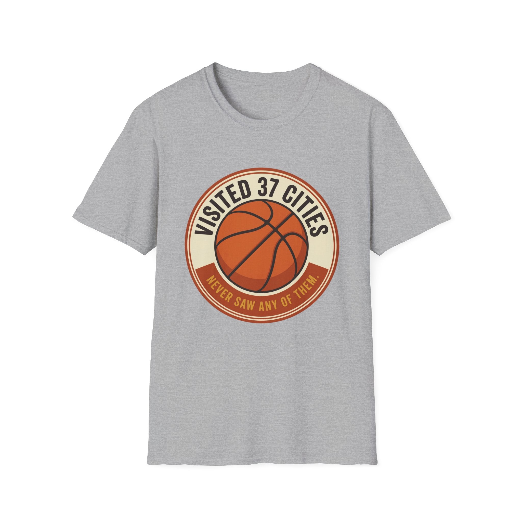 Visited 37 Cities, Basketball T-Shirt