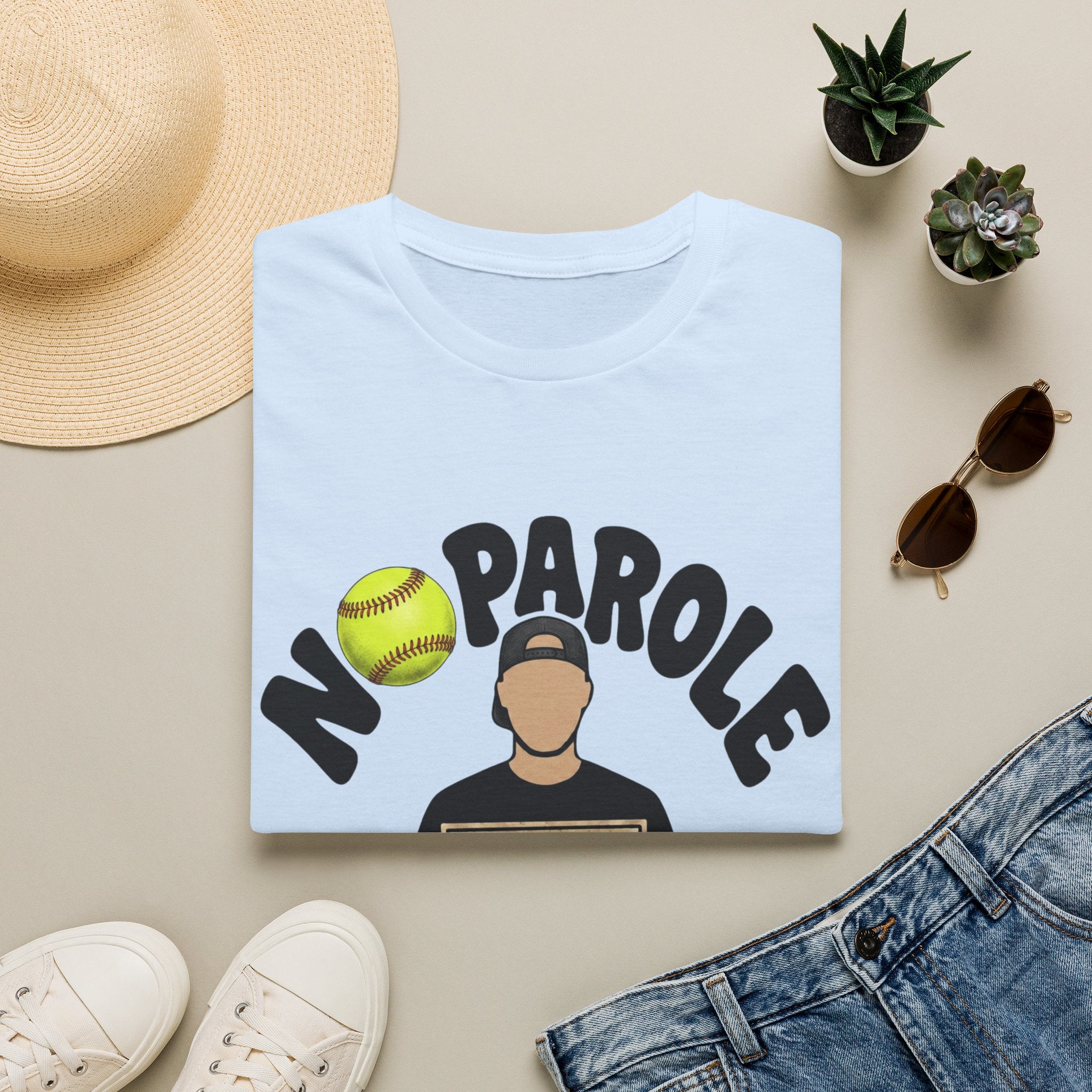 No Parole Softball T-Shirt