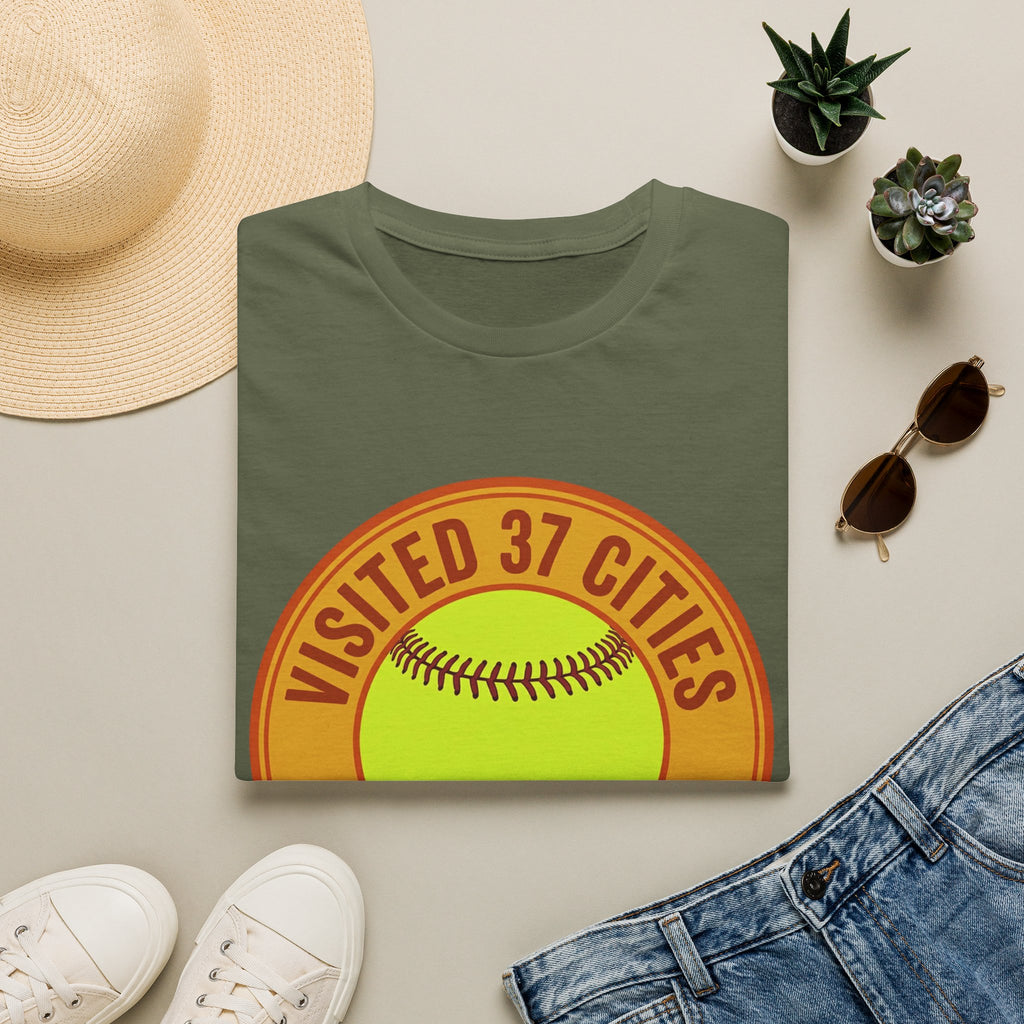 Visited 37 Cities Baseball T-Shirt
