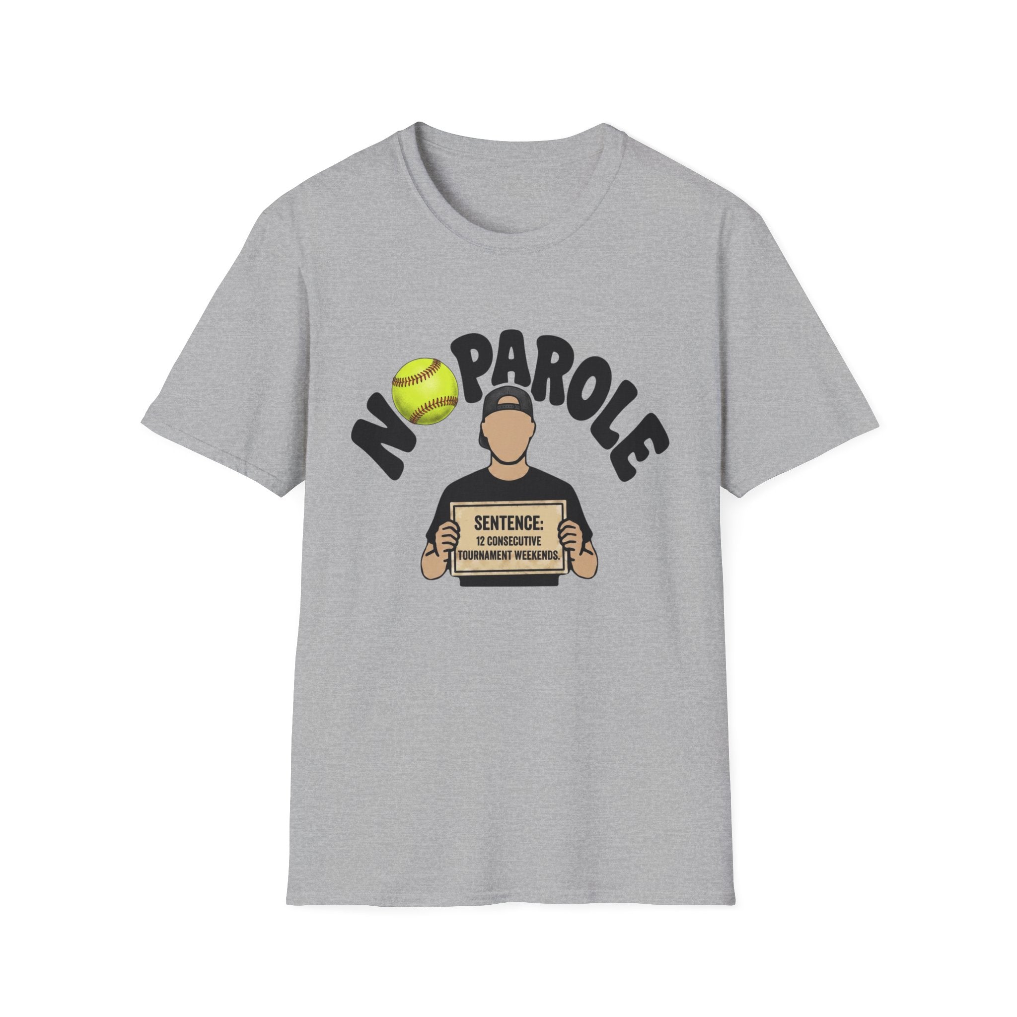 No Parole Softball T-Shirt