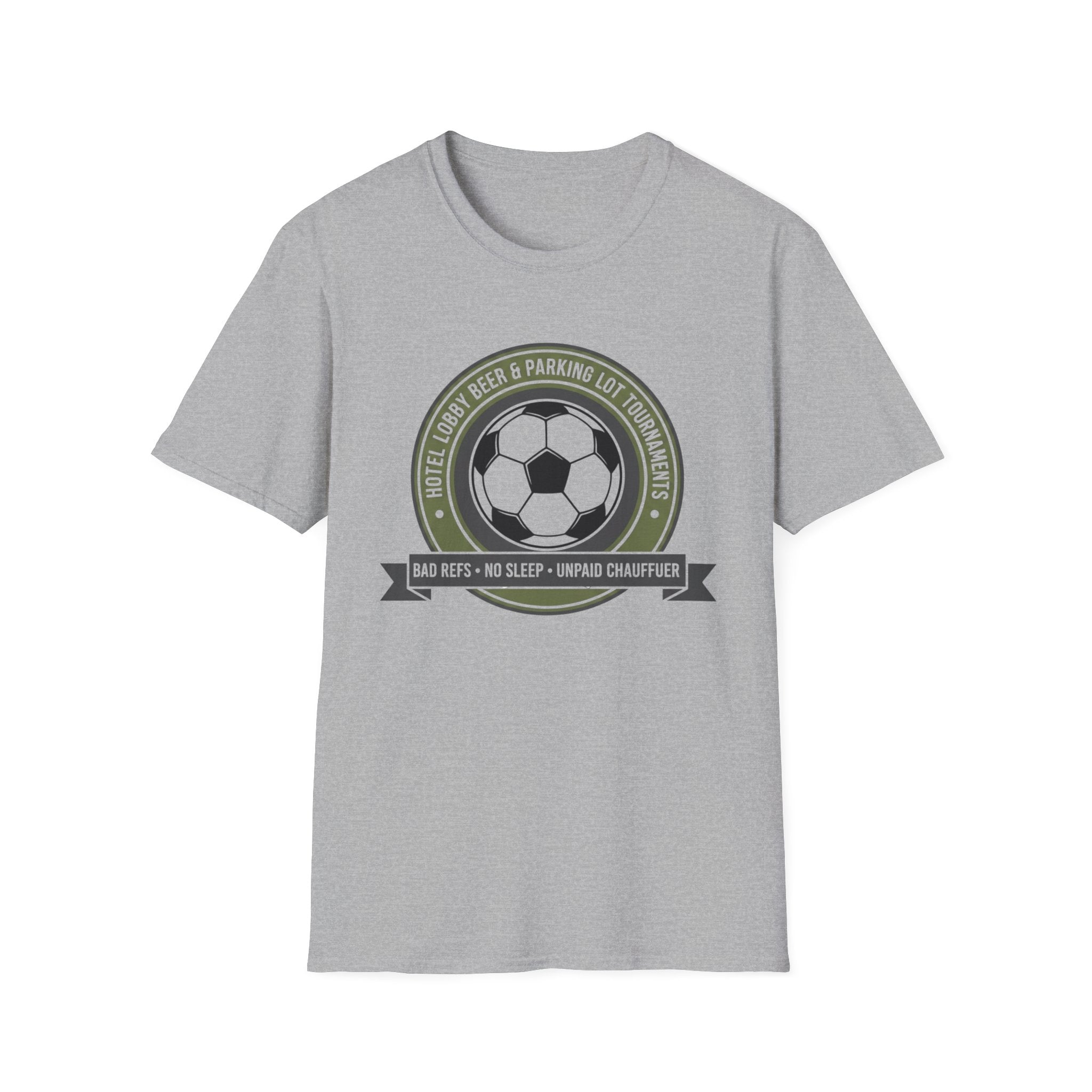 Hotel Lobby Beer & Parking Lot Tournaments Soccer T-Shirt