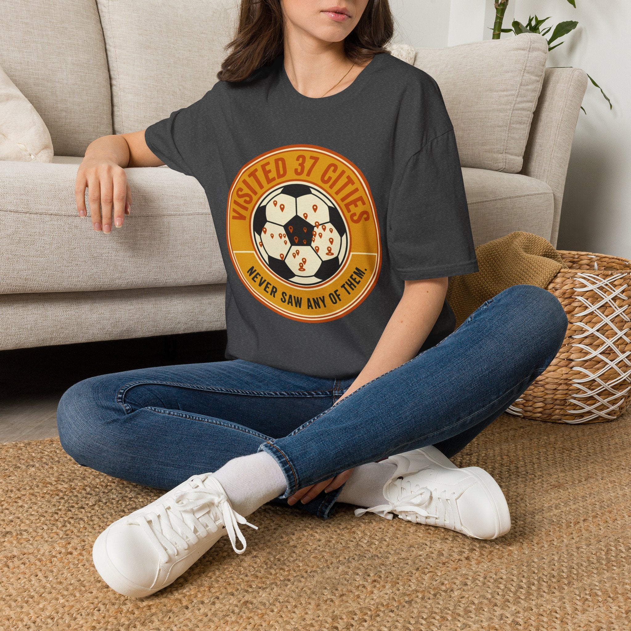 Visited 37 Cities Soccer T-Shirt