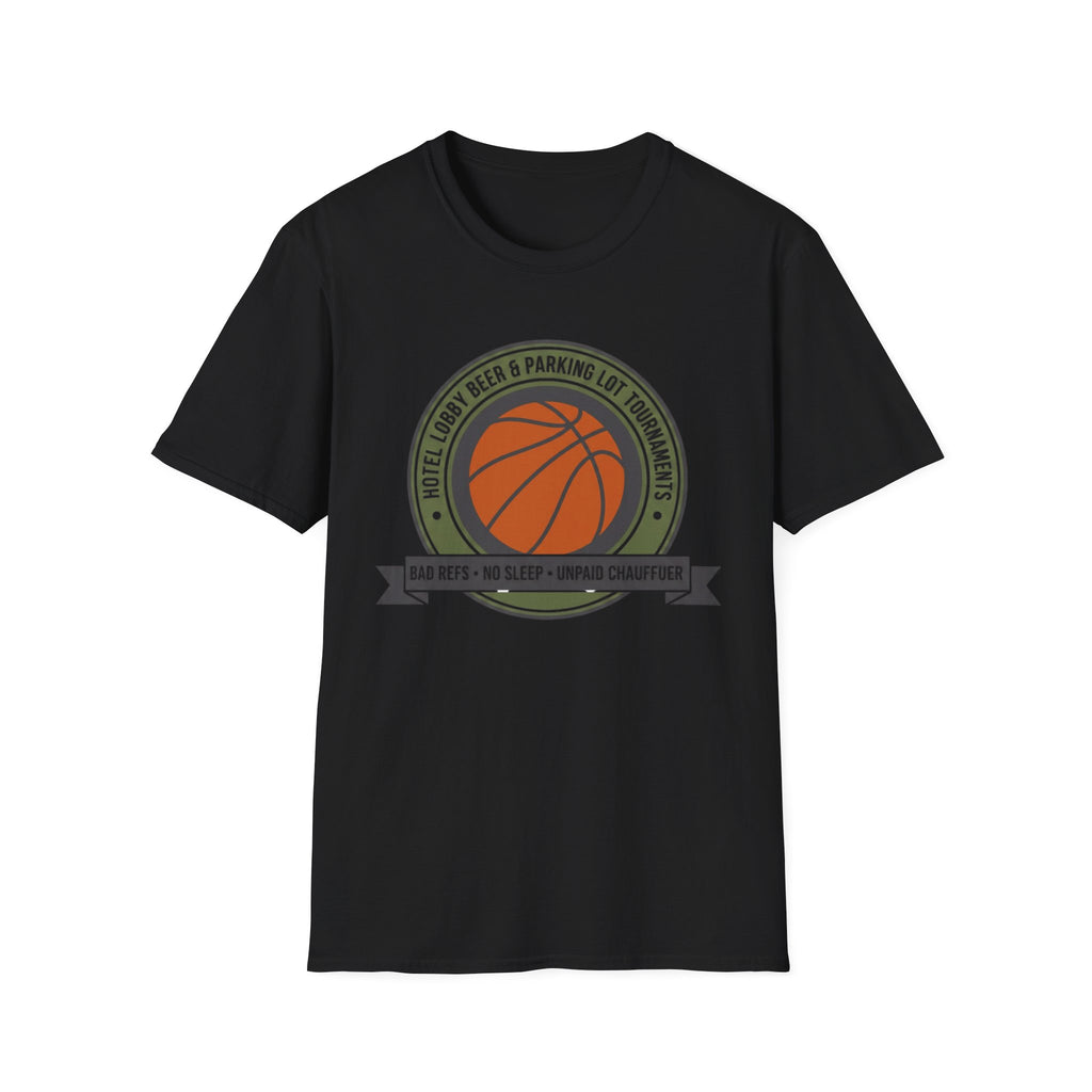 Basketball “Hotel Lobby Beer & Parking Lot Tournaments” T-Shirt