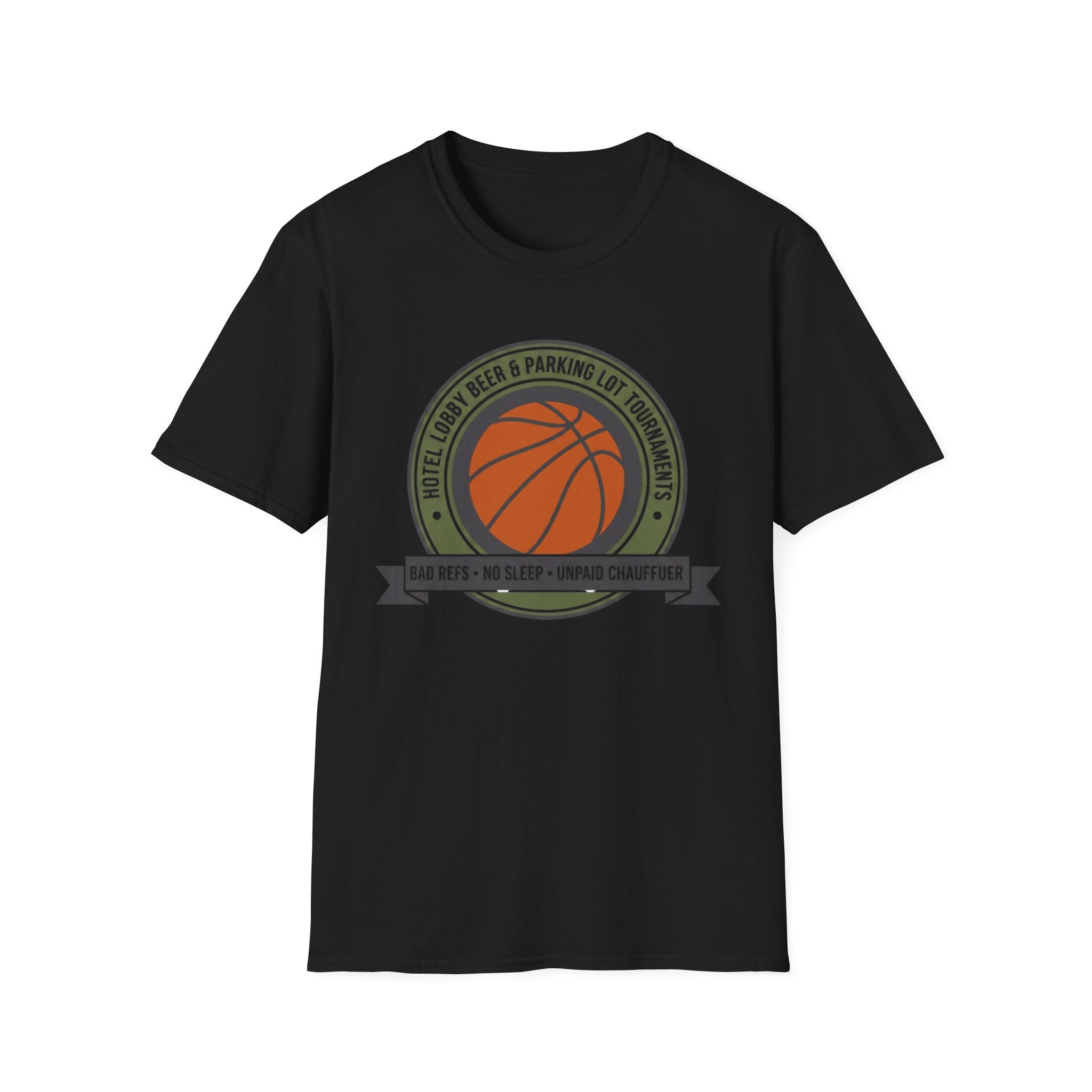 Basketball “Hotel Lobby Beer & Parking Lot Tournaments” T-Shirt