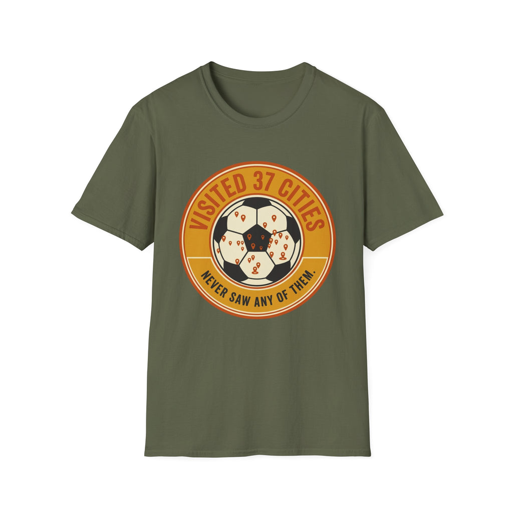 Visited 37 Cities Soccer T-Shirt
