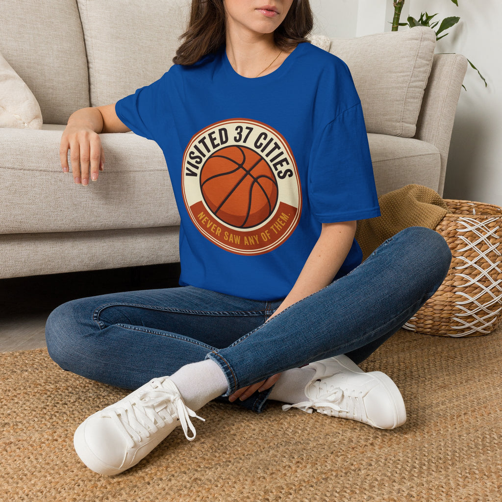 Visited 37 Cities, Basketball T-Shirt
